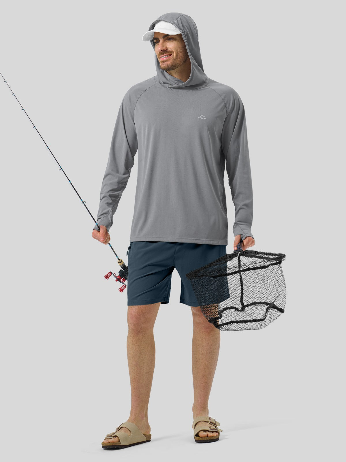 Men's Aero Sun Long Sleeve Hoodie UPF 50+ - Image 9
