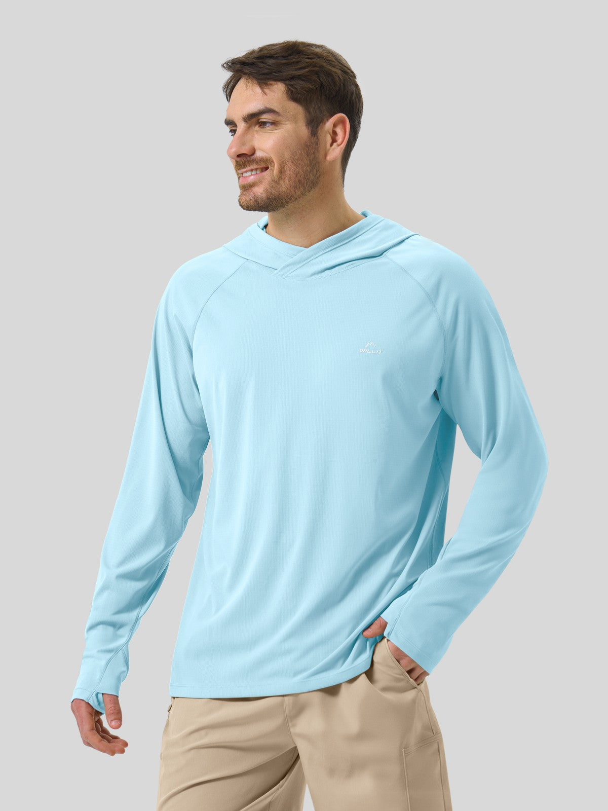 Men's Aero Sun Long Sleeve Hoodie UPF 50+ - Image 2