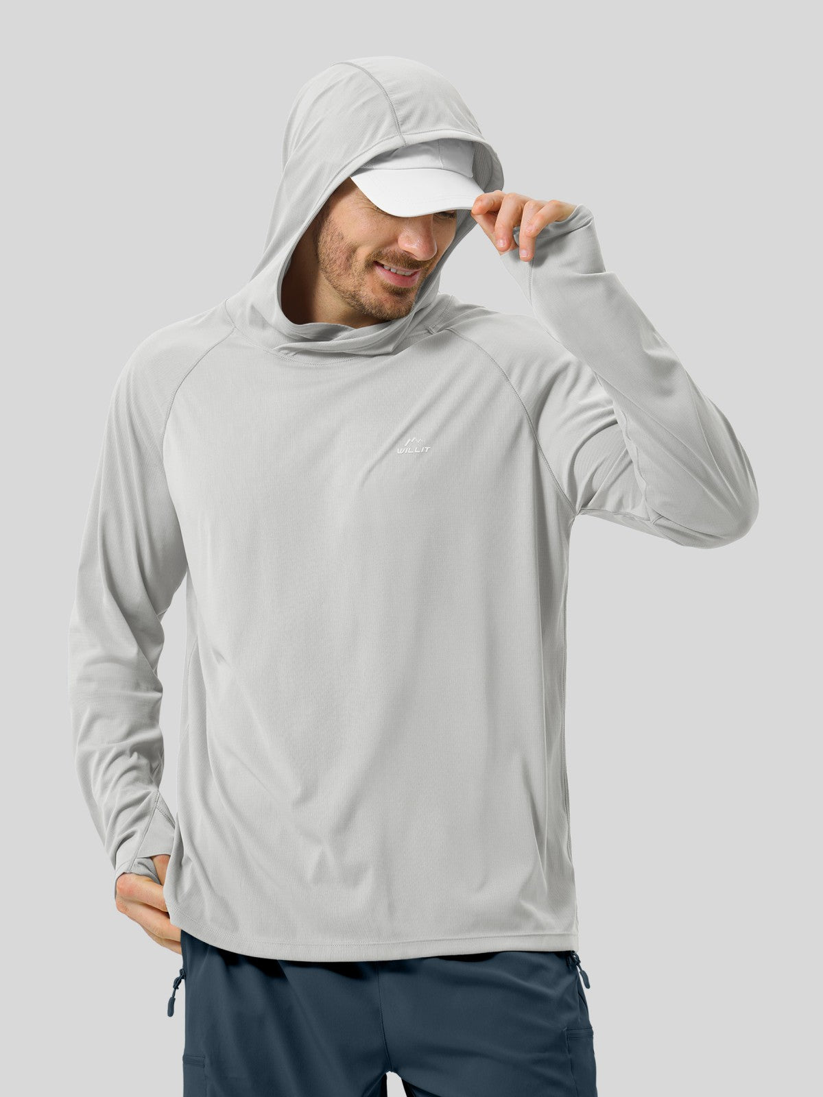 Men's Aero Sun Long Sleeve Hoodie UPF 50+ - Image 42