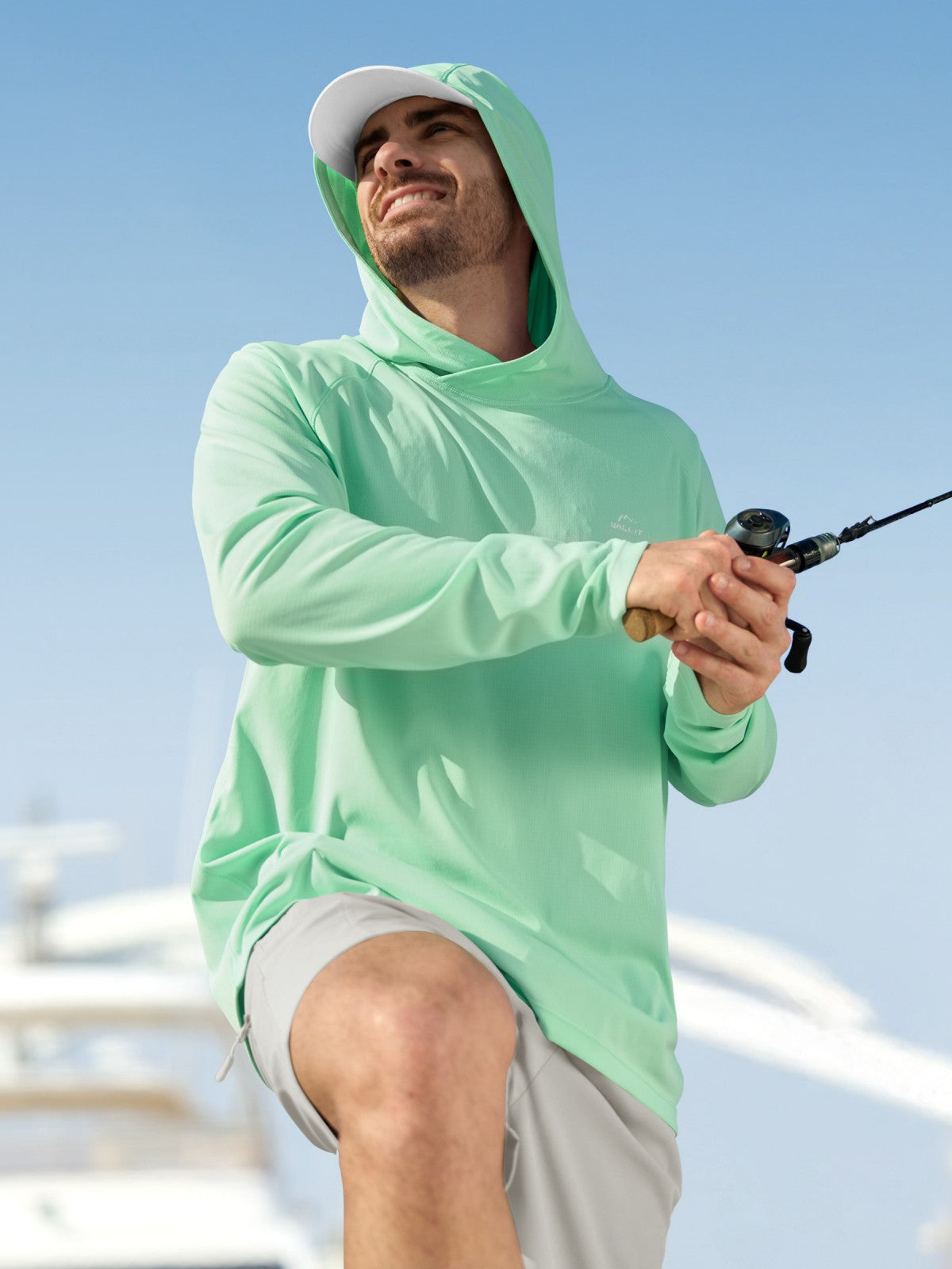 Men's Aero Sun Long Sleeve Hoodie UPF 50+ - Image 25