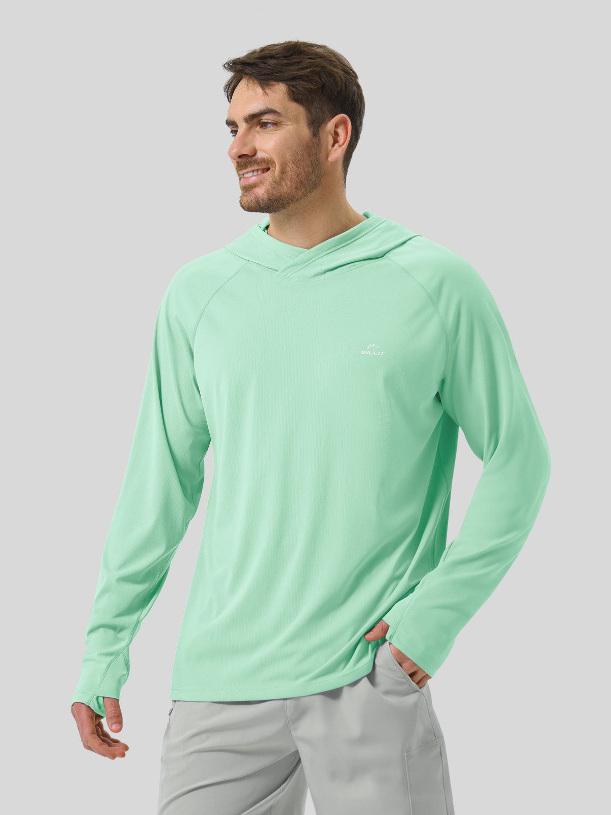 Men's Aero Sun Long Sleeve Hoodie UPF 50+ - Image 21