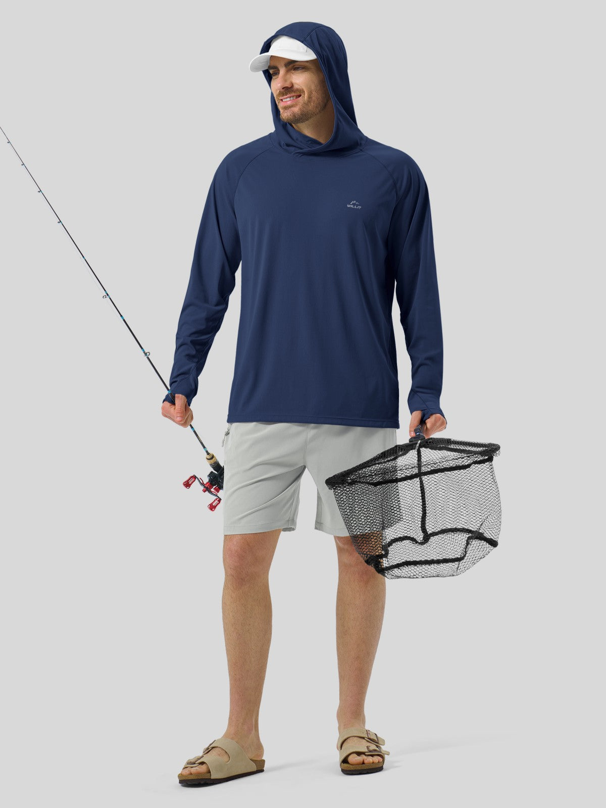 Men's Aero Sun Long Sleeve Hoodie UPF 50+ - Image 35