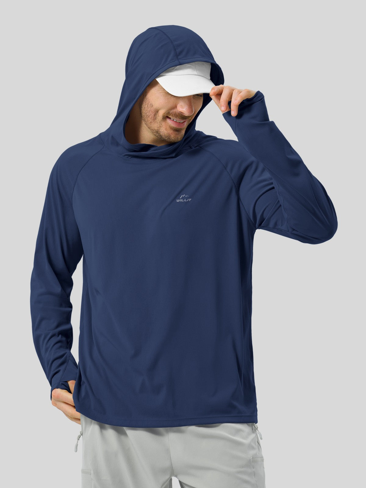 Men's Aero Sun Long Sleeve Hoodie UPF 50+ - Image 33