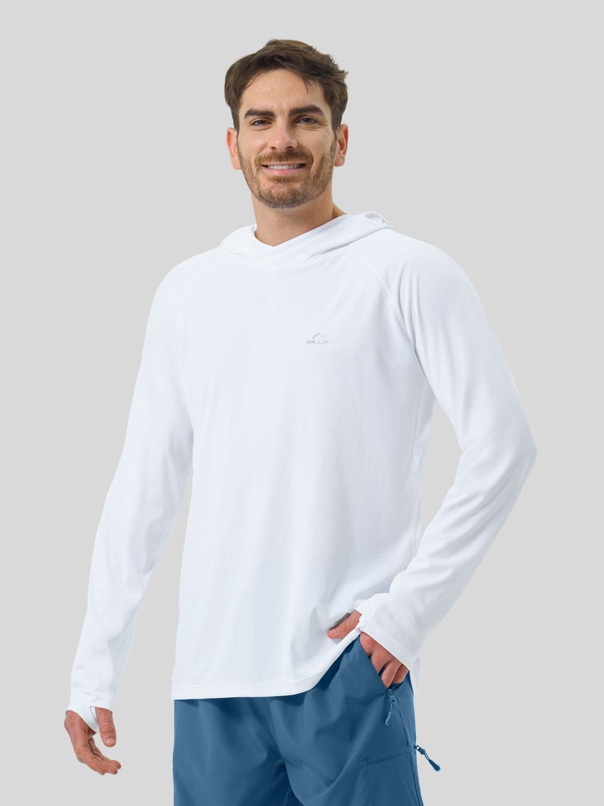 Men's Aero Sun Long Sleeve Hoodie UPF 50+ - Image 16