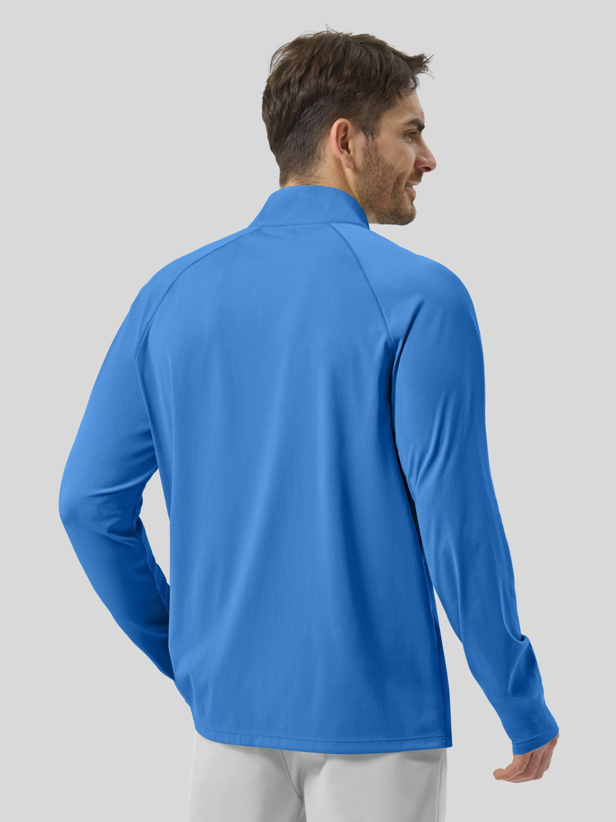 Men's Aero Sun Long Sleeve Zip Polo Shirt UPF 50+ - Image 27
