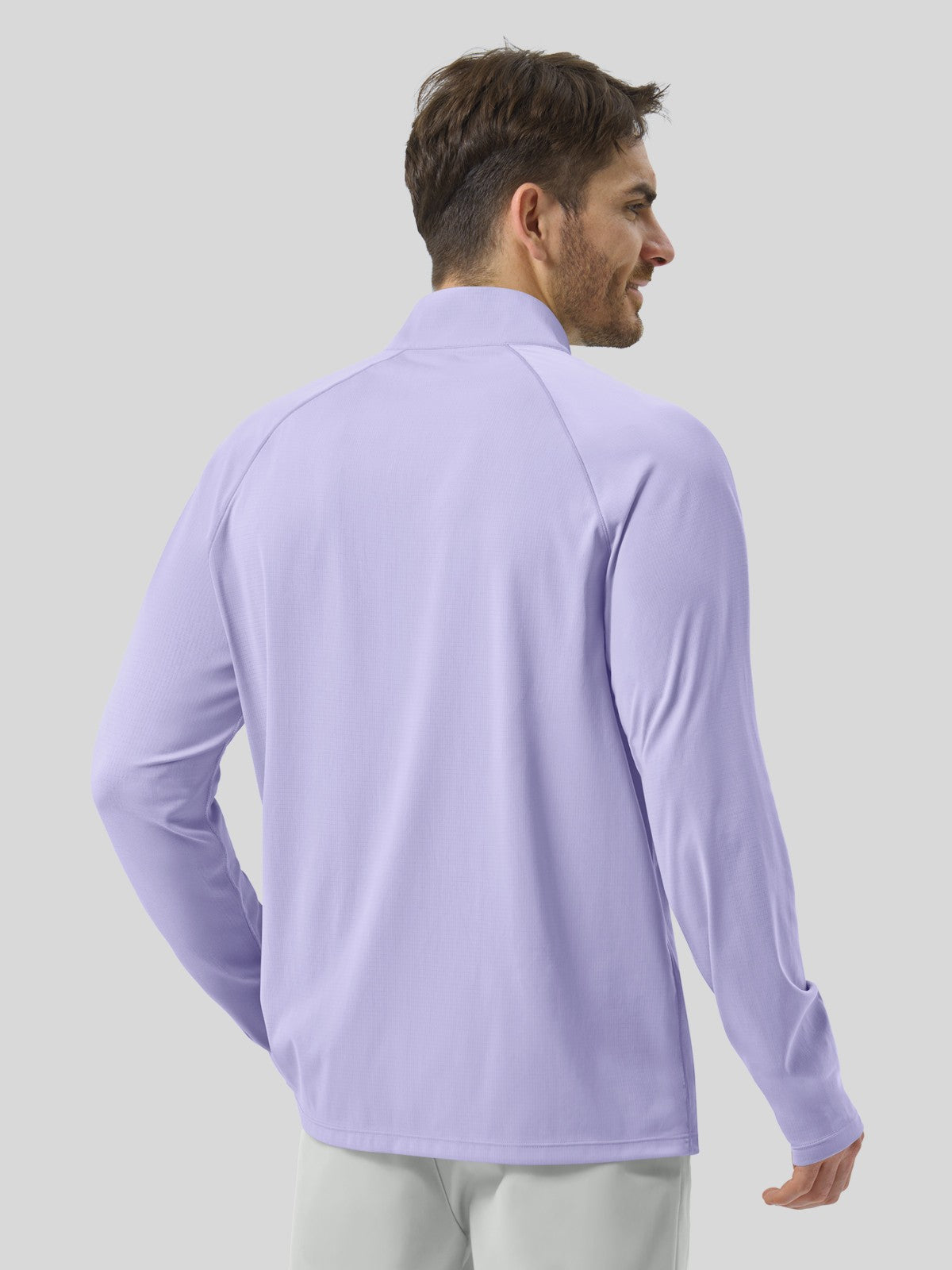 Men's Aero Sun Long Sleeve Zip Polo Shirt UPF 50+ - Image 12