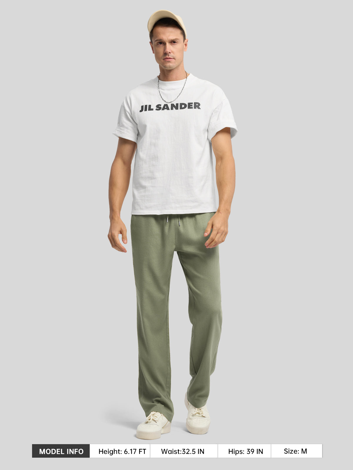 Men's Casual Linen Drawstring Pants - Image 46