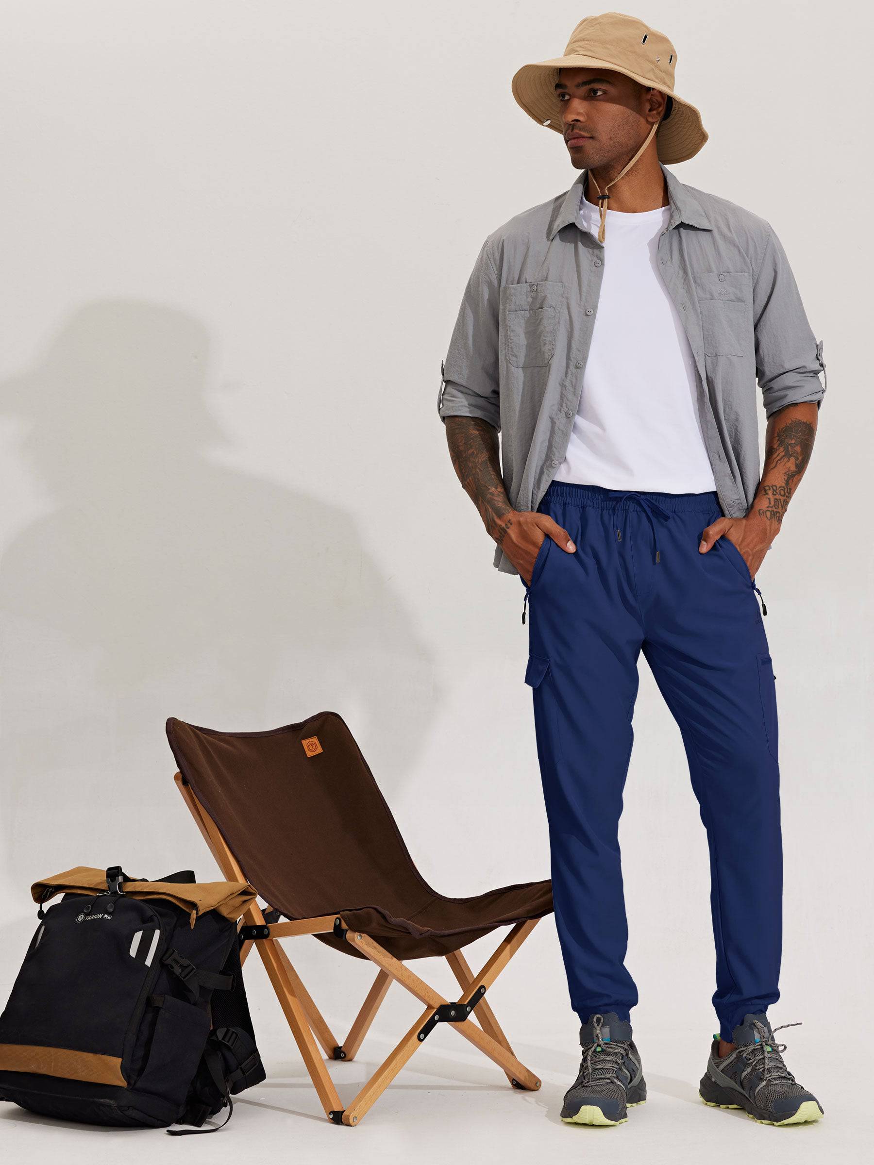 Men's Lightweight Cargo Joggers - Image 48