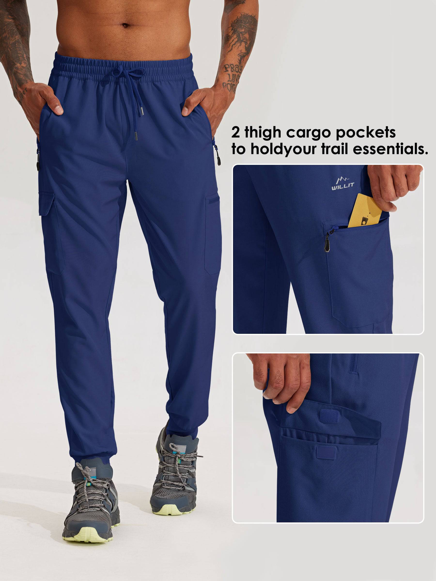 Men's Lightweight Cargo Joggers - Image 50