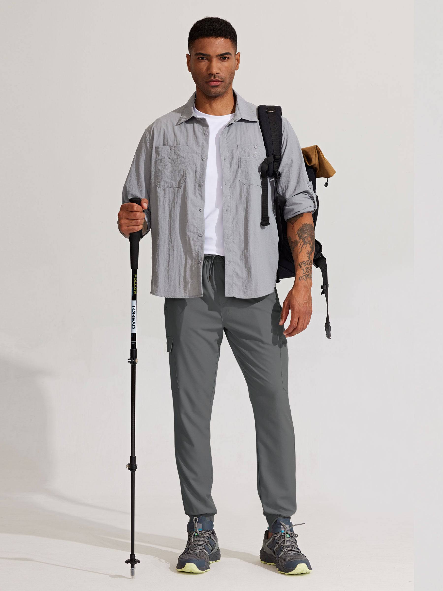 Men's Lightweight Cargo Joggers - Image 13