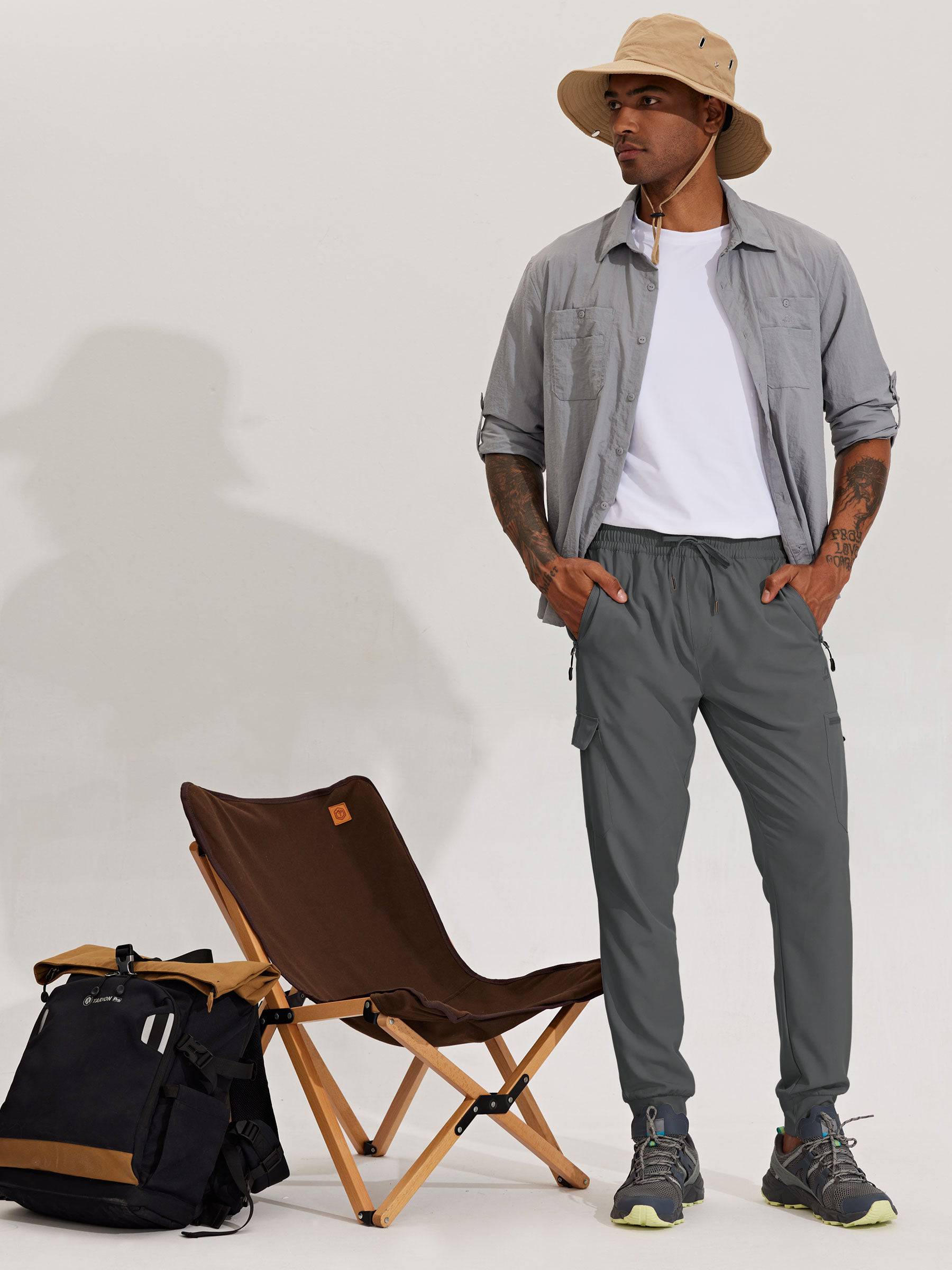 Men's Lightweight Cargo Joggers - Image 15
