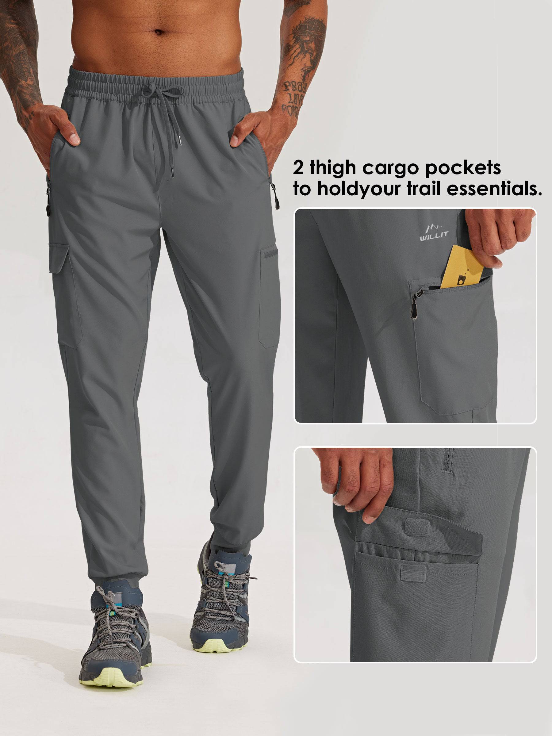 Men's Lightweight Cargo Joggers - Image 17