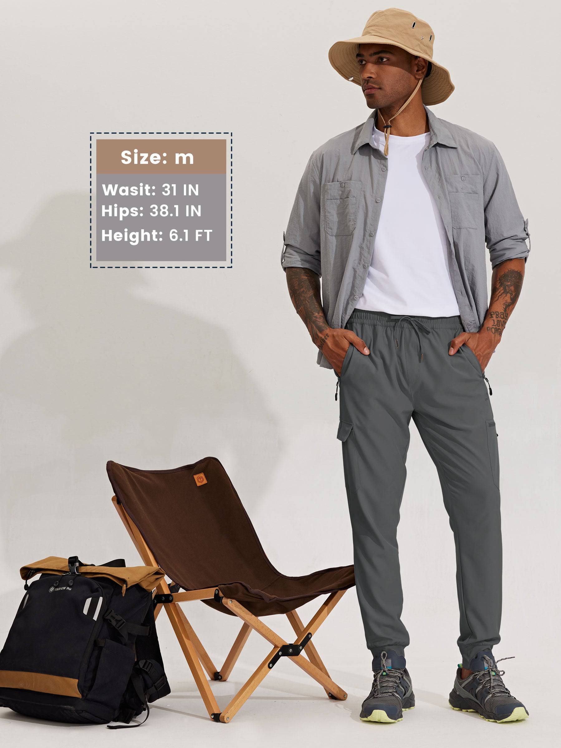 Men's Lightweight Cargo Joggers - Image 18