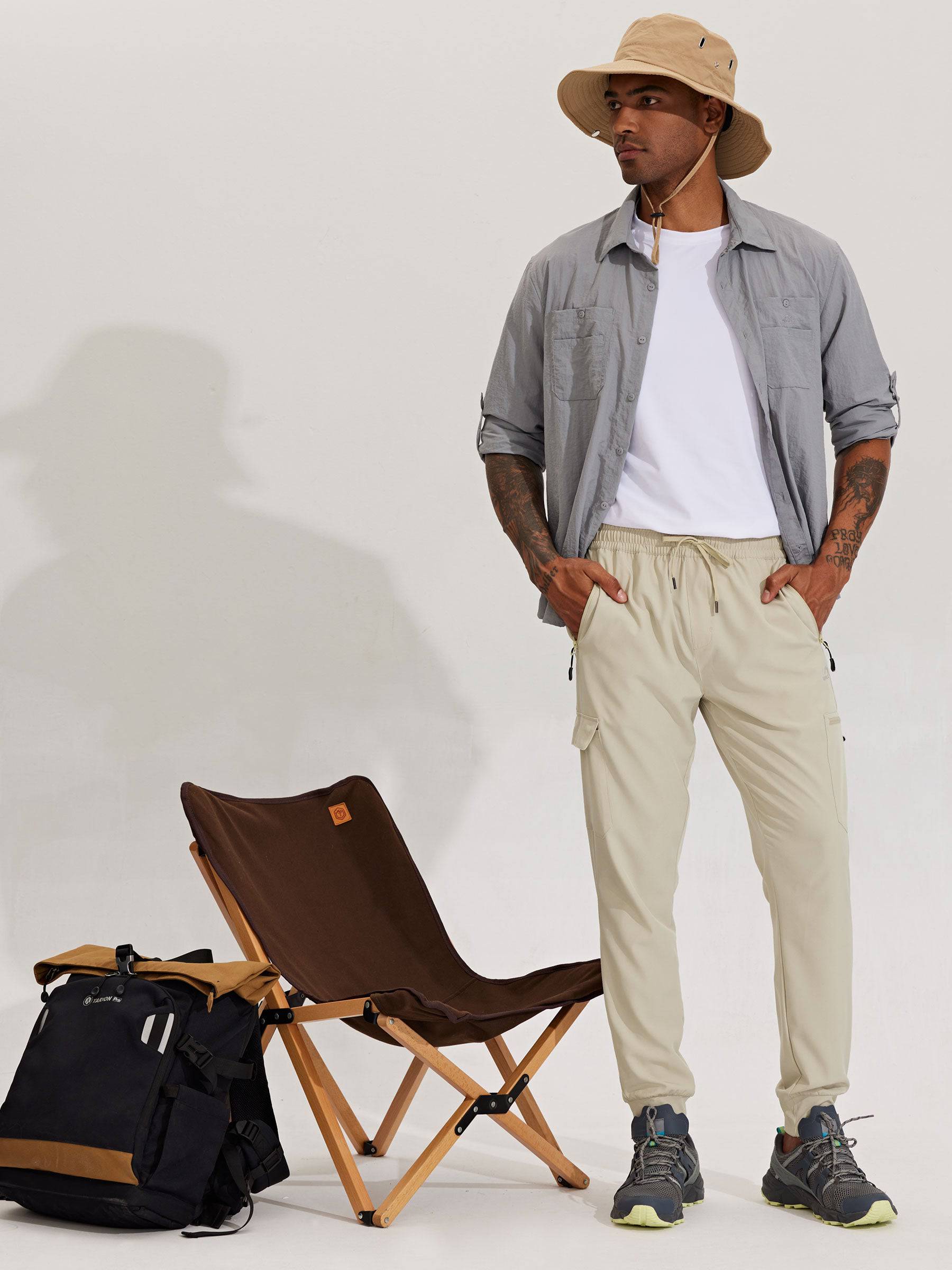 Men's Lightweight Cargo Joggers - Image 42