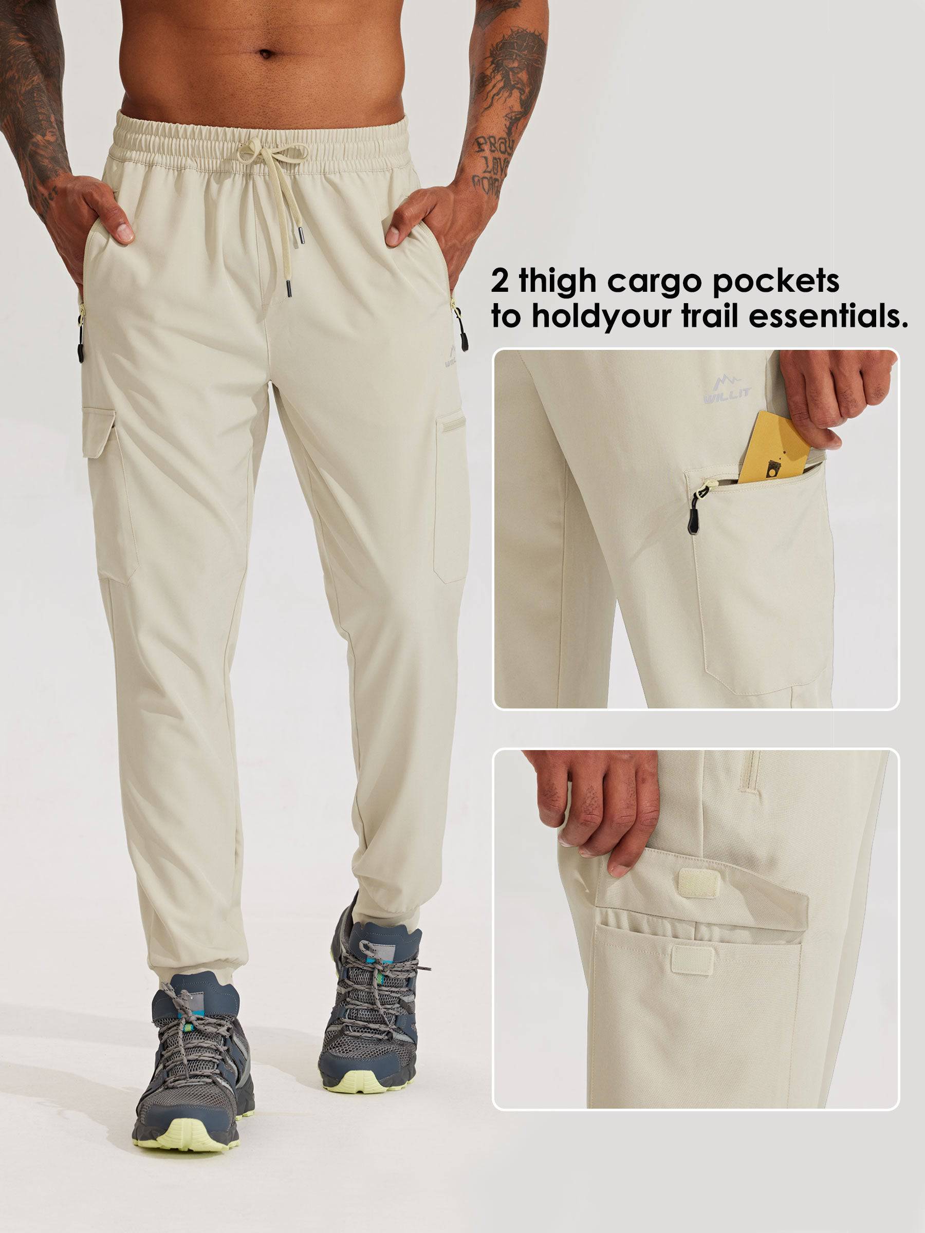 Men's Lightweight Cargo Joggers - Image 44