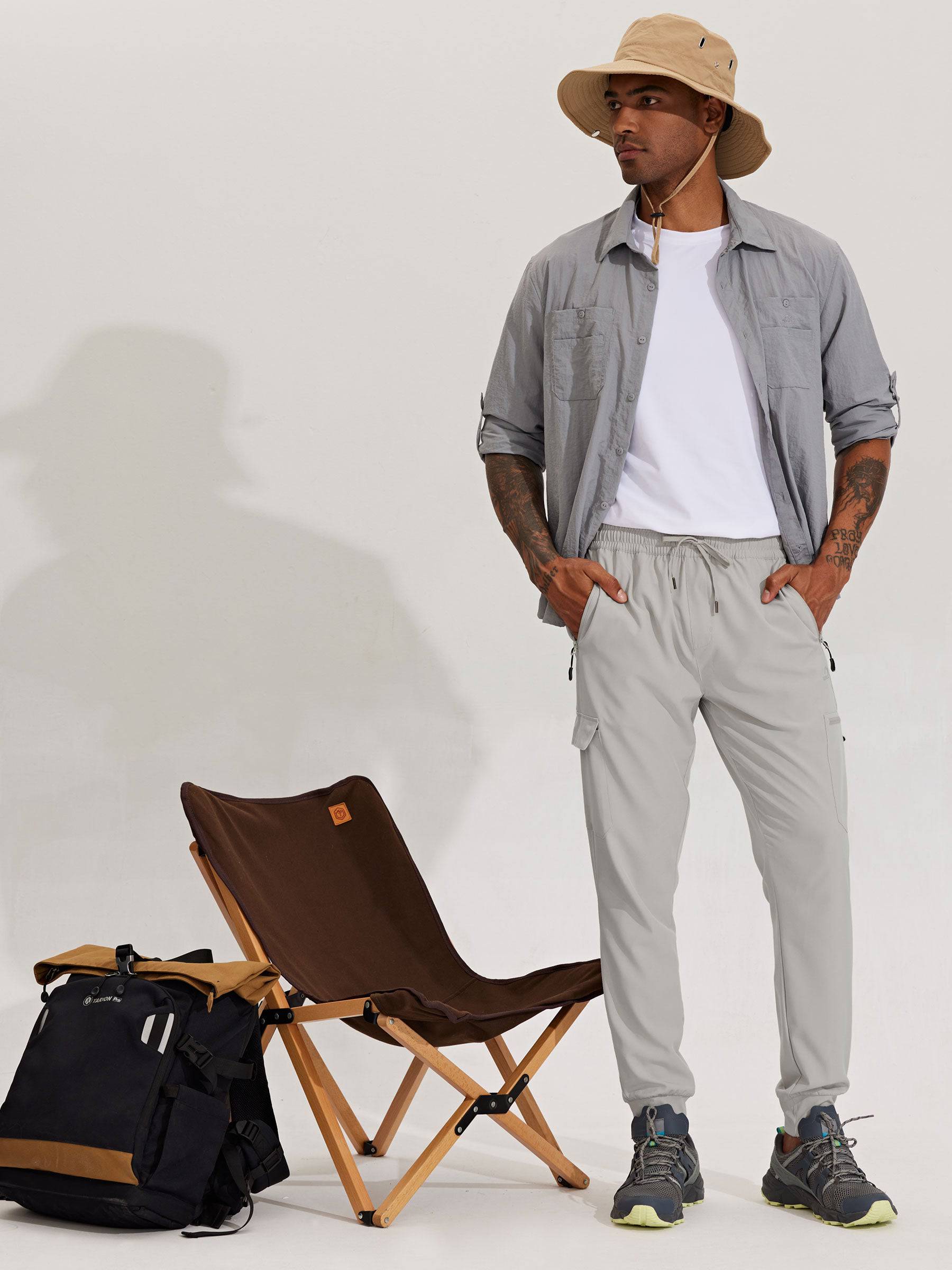 Men's Lightweight Cargo Joggers - Image 28