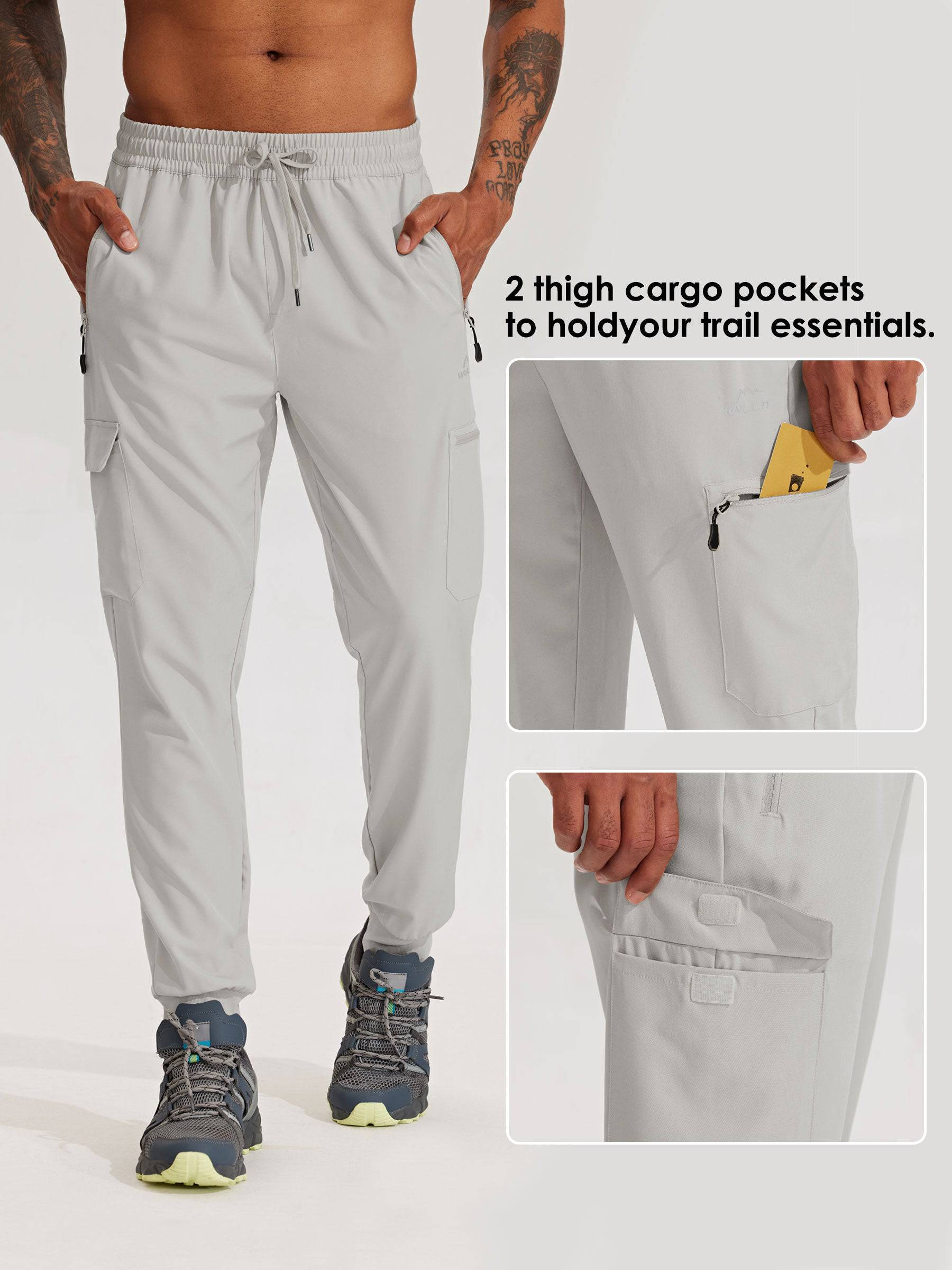Men's Lightweight Cargo Joggers - Image 30