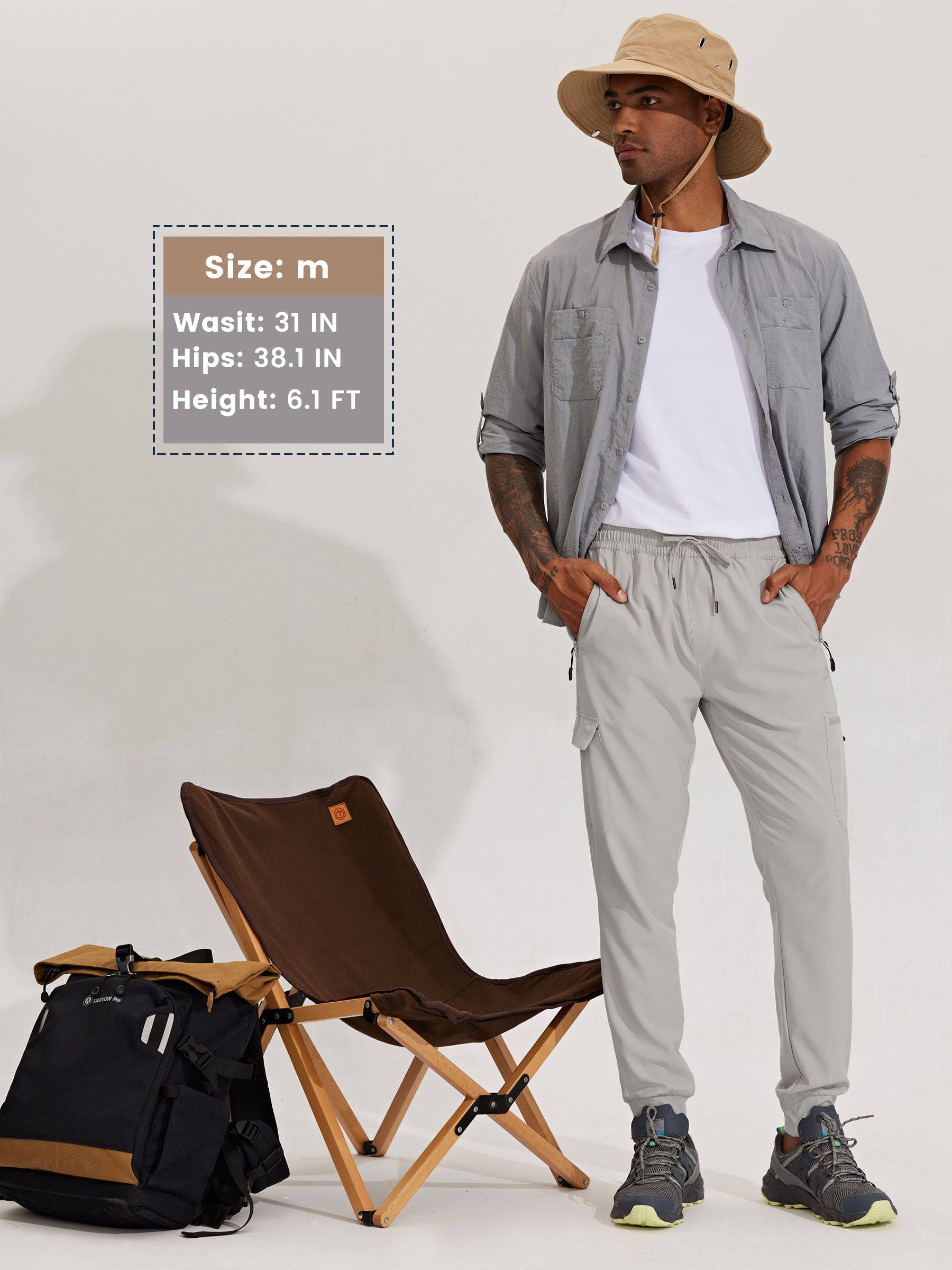 Men's Lightweight Cargo Joggers - Image 31
