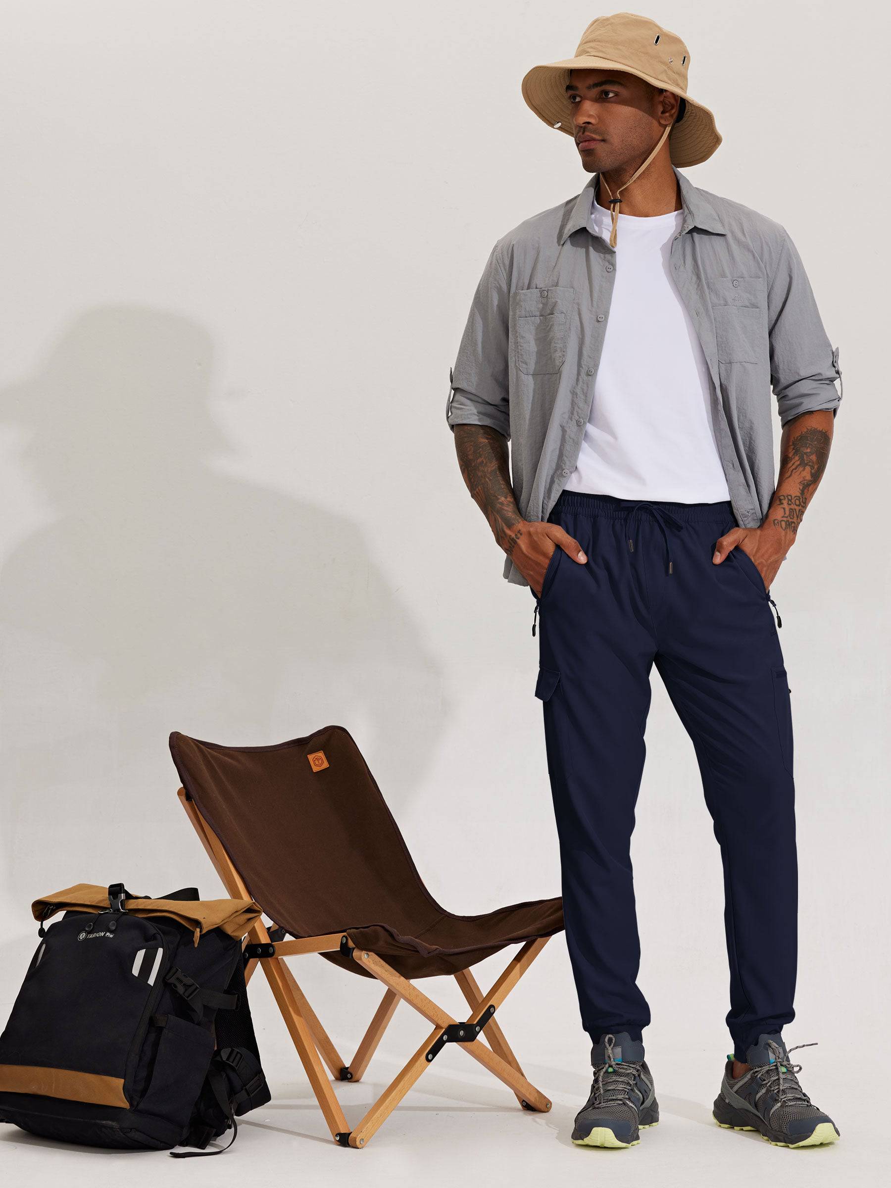Men's Lightweight Cargo Joggers - Image 35