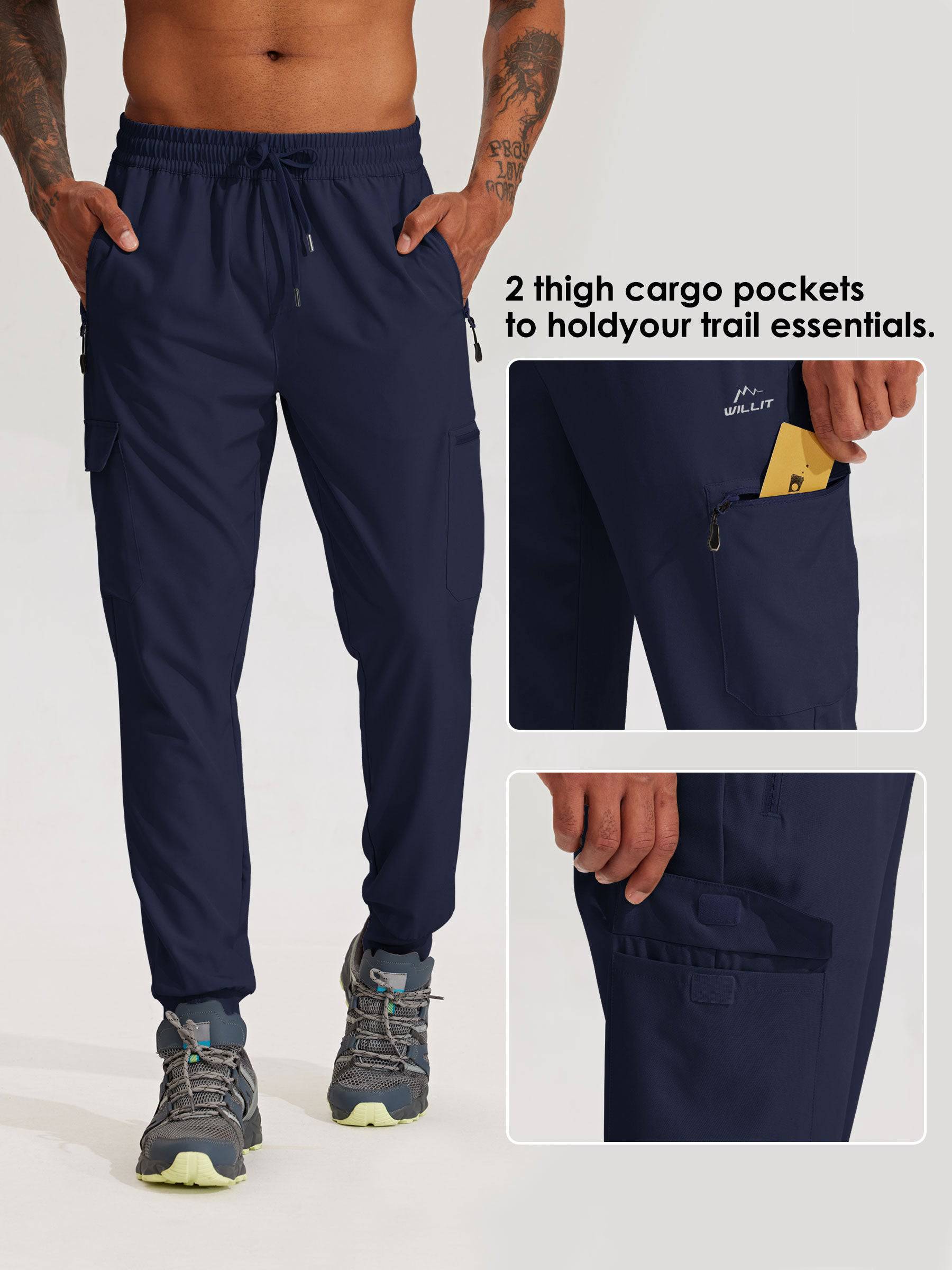 Men's Lightweight Cargo Joggers - Image 37
