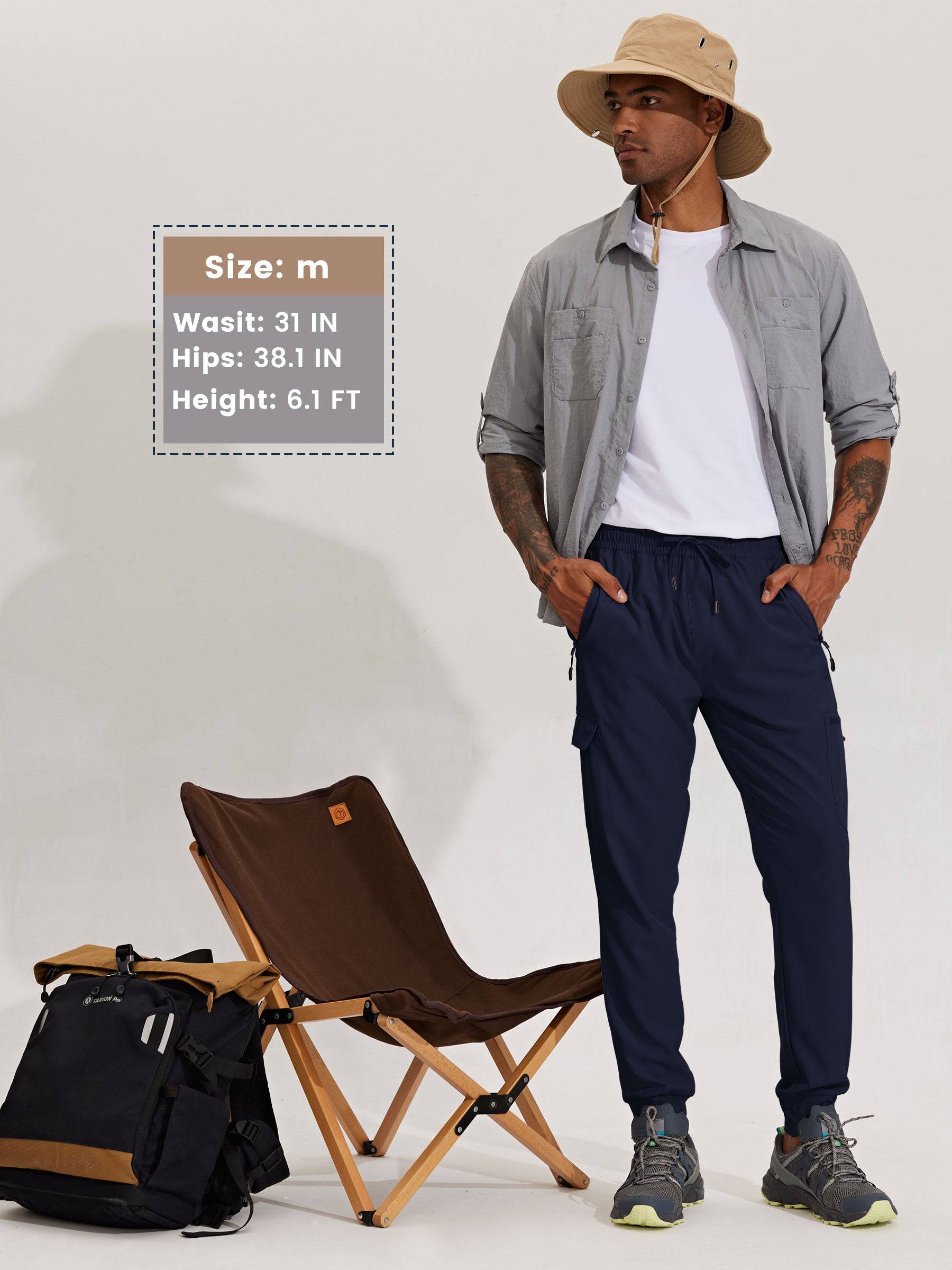 Men's Lightweight Cargo Joggers - Image 38