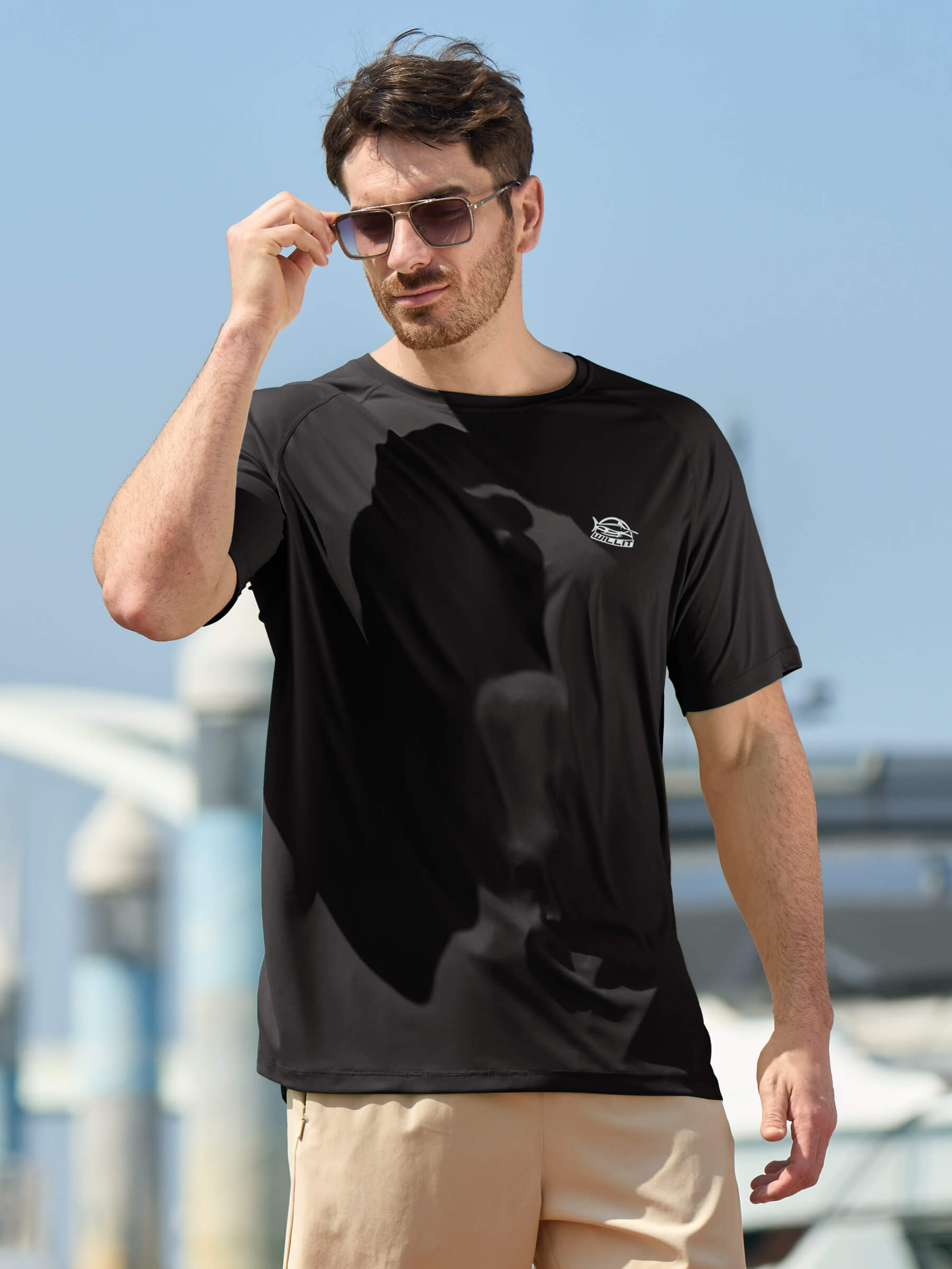Men's Sun Protection Crew Neck T-Shirt - Image 20