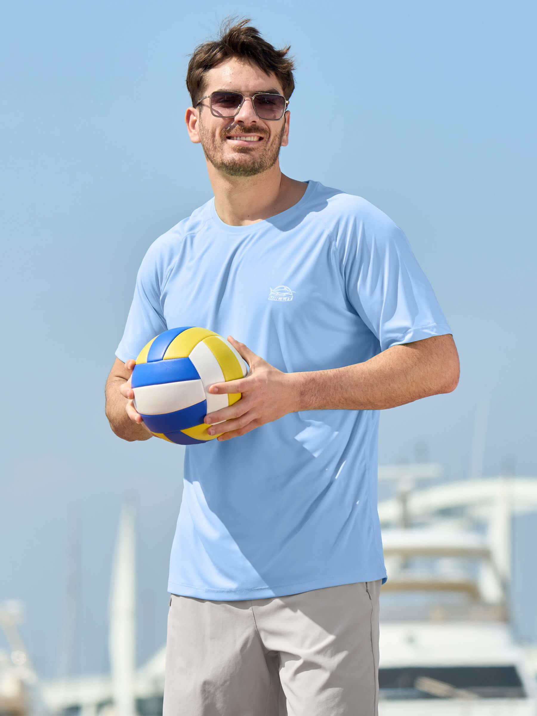 Men's Sun Protection Crew Neck T-Shirt - Image 31
