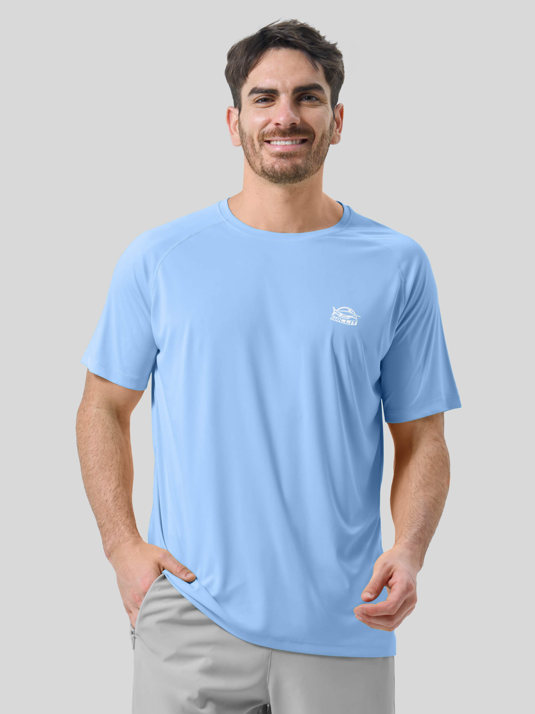 Men's Sun Protection Crew Neck T-Shirt - Image 29