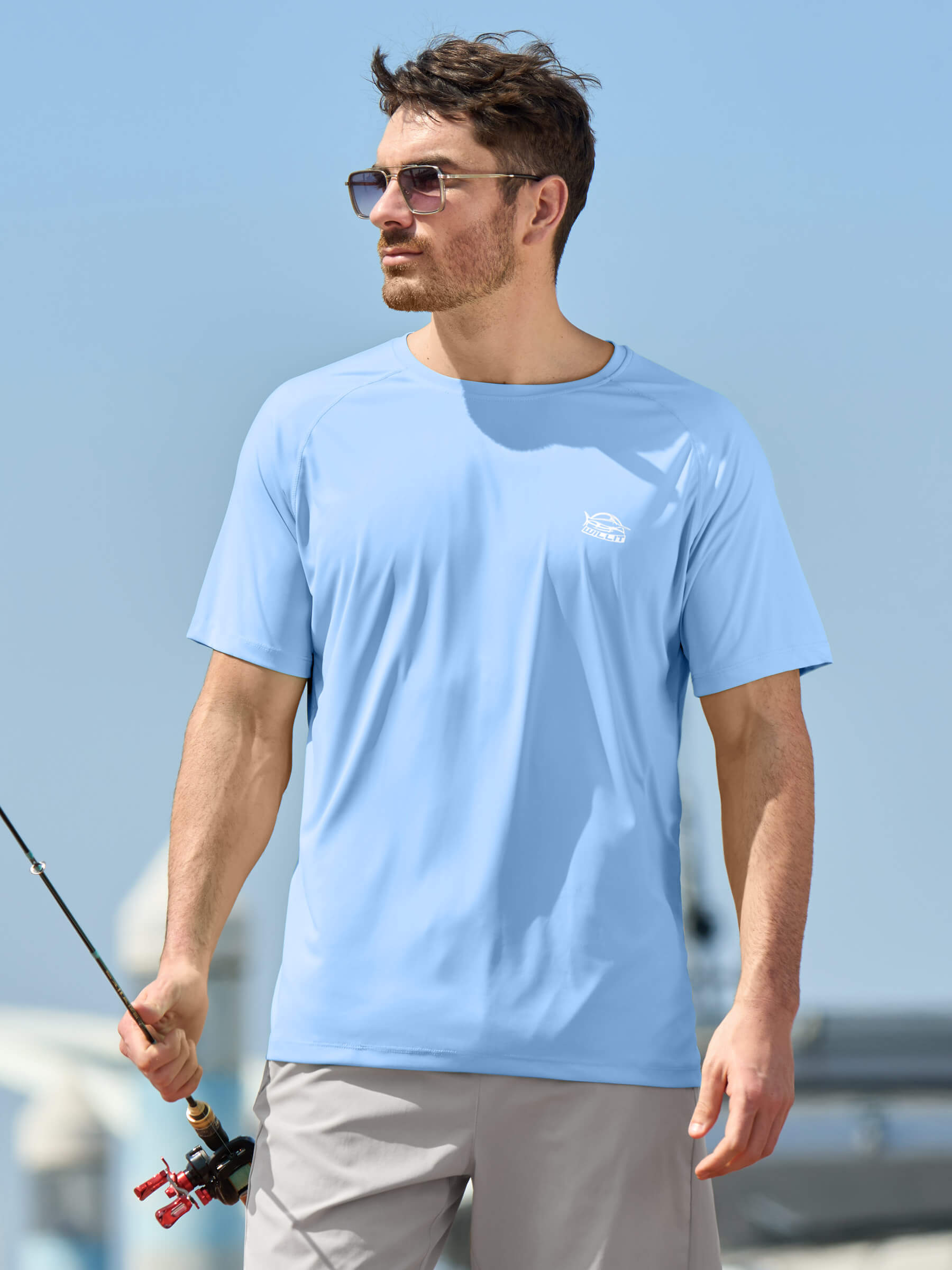 Men's Sun Protection Crew Neck T-Shirt - Image 30