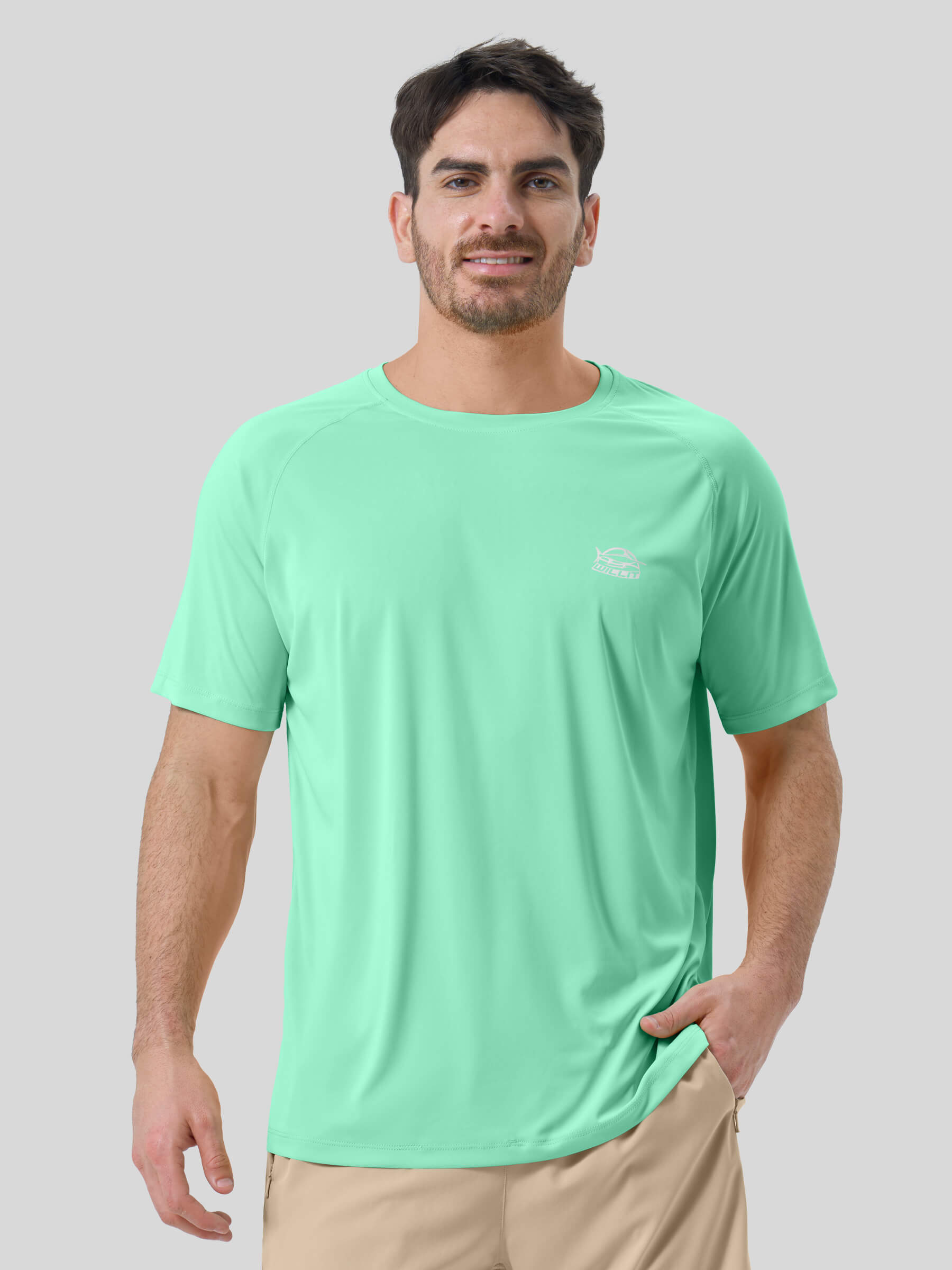 Men's Sun Protection Crew Neck T-Shirt - Image 39
