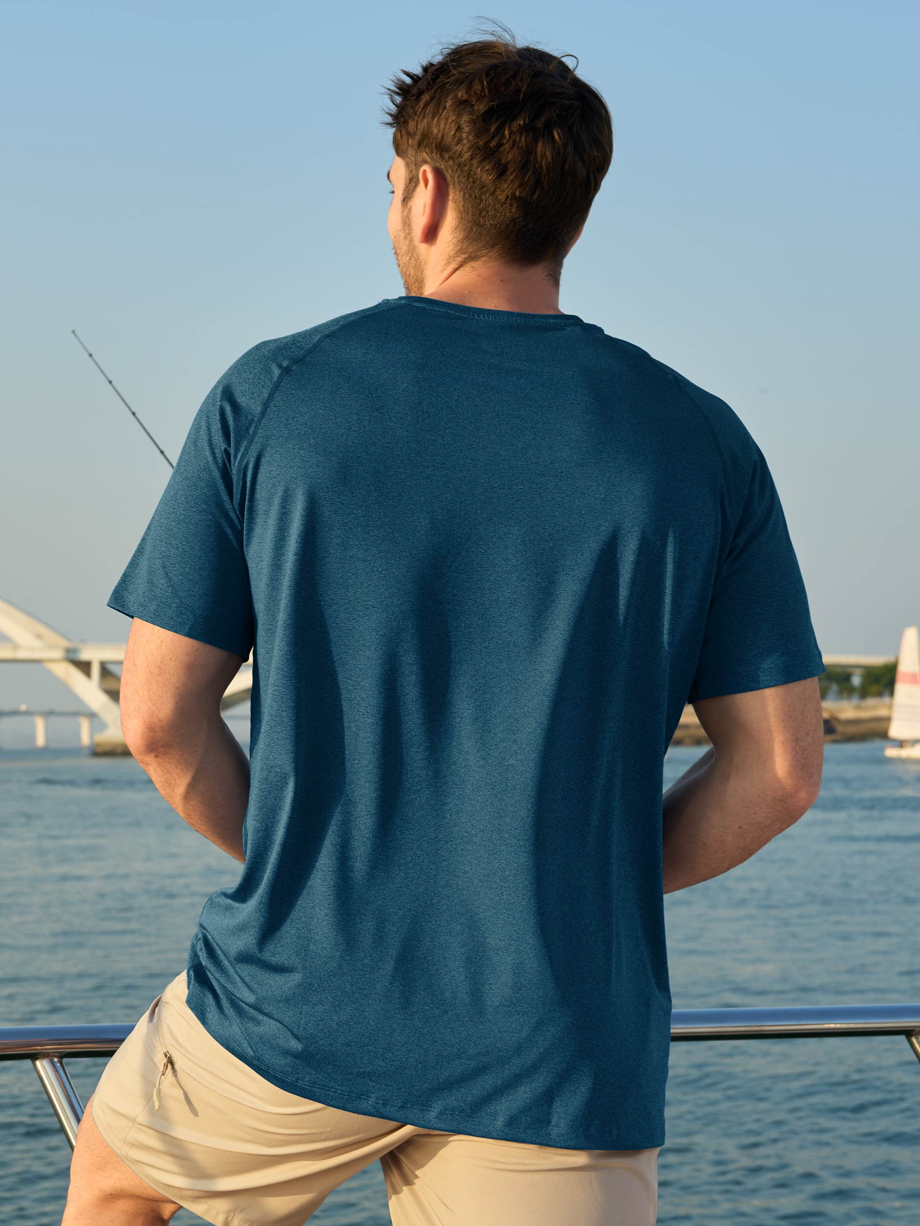 Men's Sun Protection Crew Neck T-Shirt - Image 69