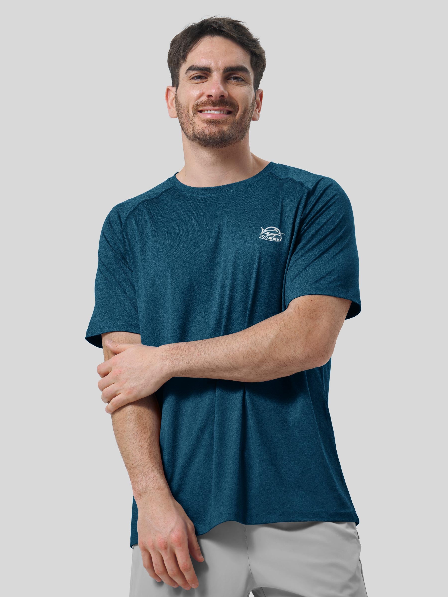 Men's Sun Protection Crew Neck T-Shirt - Image 71