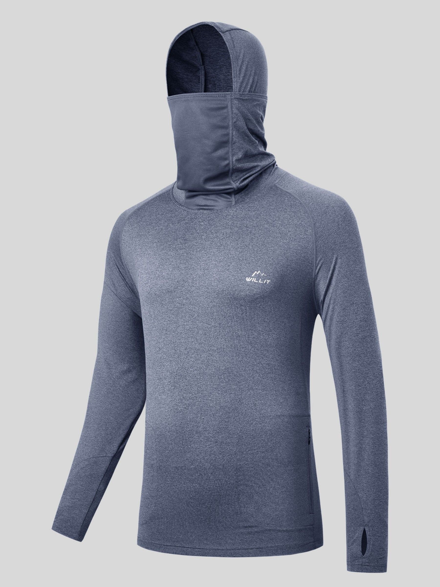 Men's Sun Protection Hoodie Shirts UPF 50+ - Image 38