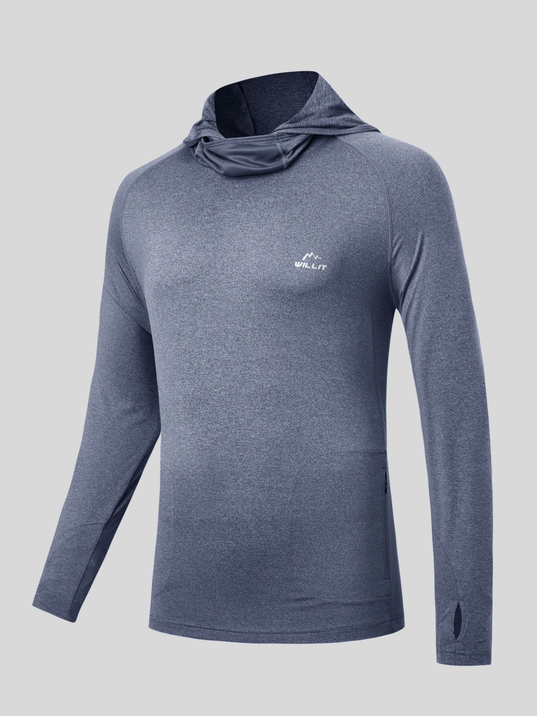 Men's Sun Protection Hoodie Shirts UPF 50+ - Image 37