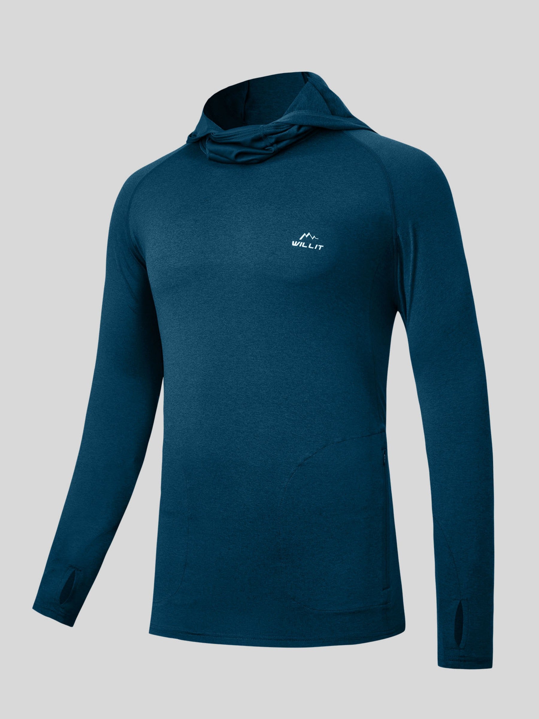 Men's Sun Protection Hoodie Shirts UPF 50+ - Image 40