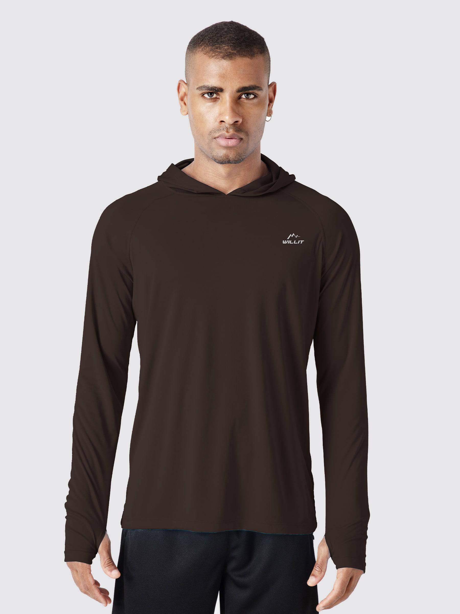 Men's Sun Protection Long Sleeve Shirts with Hood - Image 27