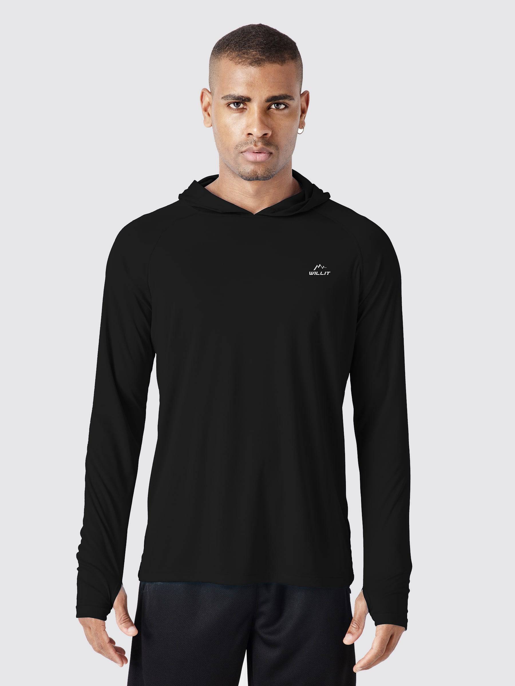 Men's Sun Protection Long Sleeve Shirts with Hood - Image 10