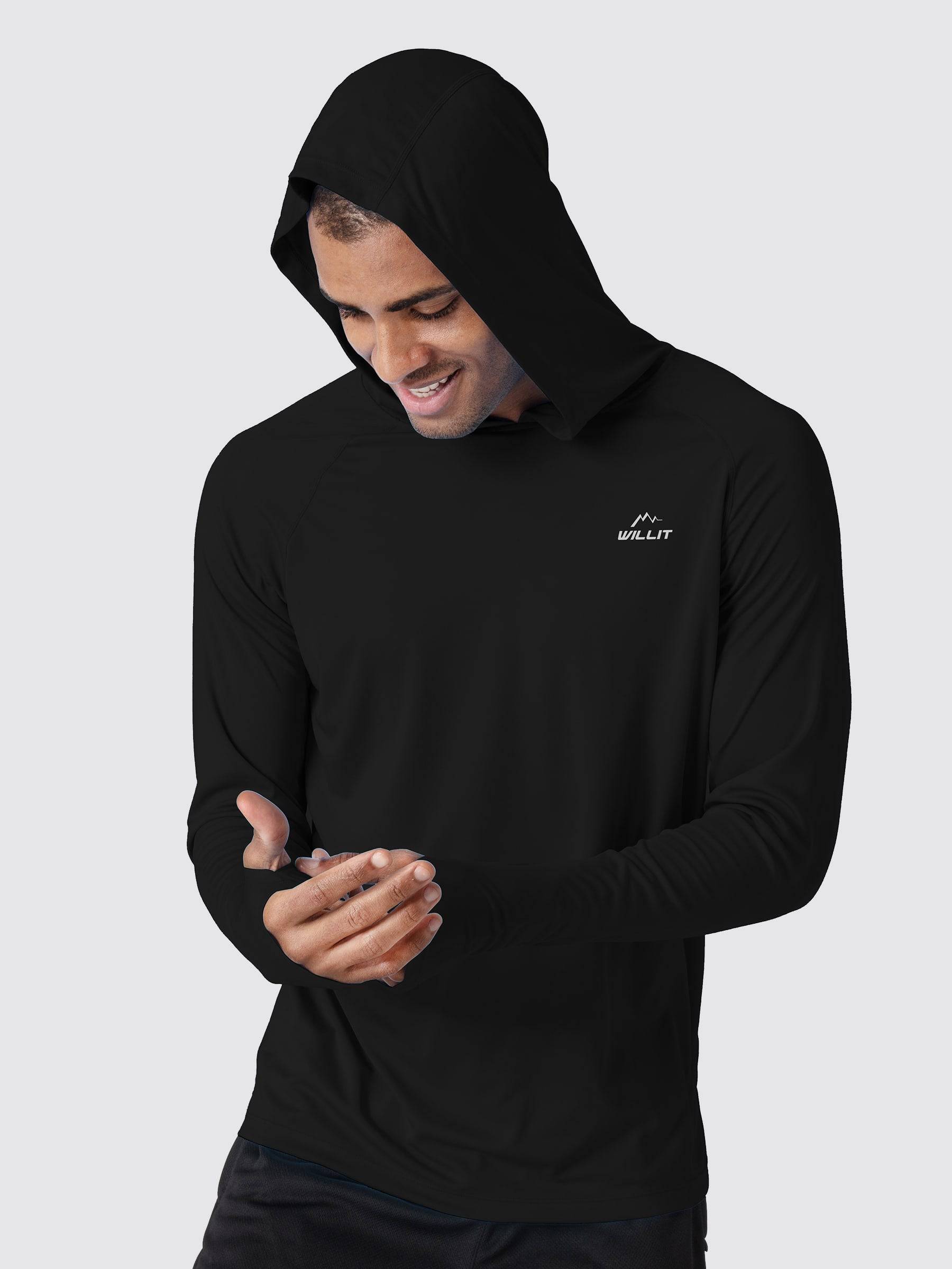 Men's Sun Protection Long Sleeve Shirts with Hood - Image 8