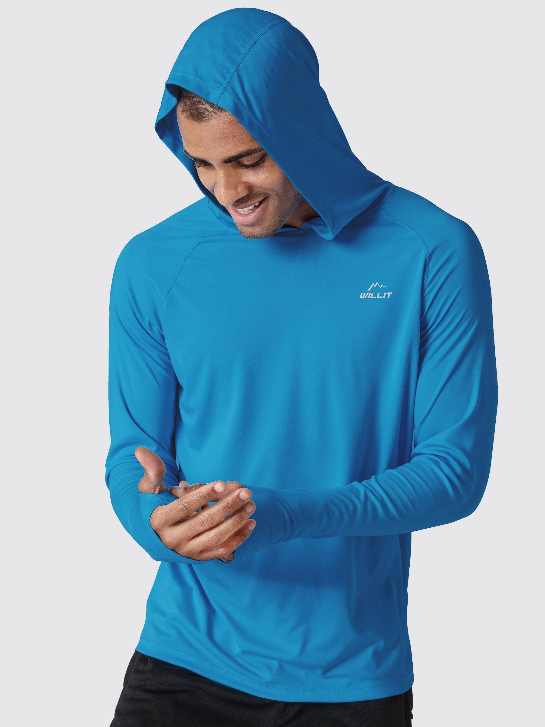 Men's Sun Protection Long Sleeve Shirts with Hood - Image 11