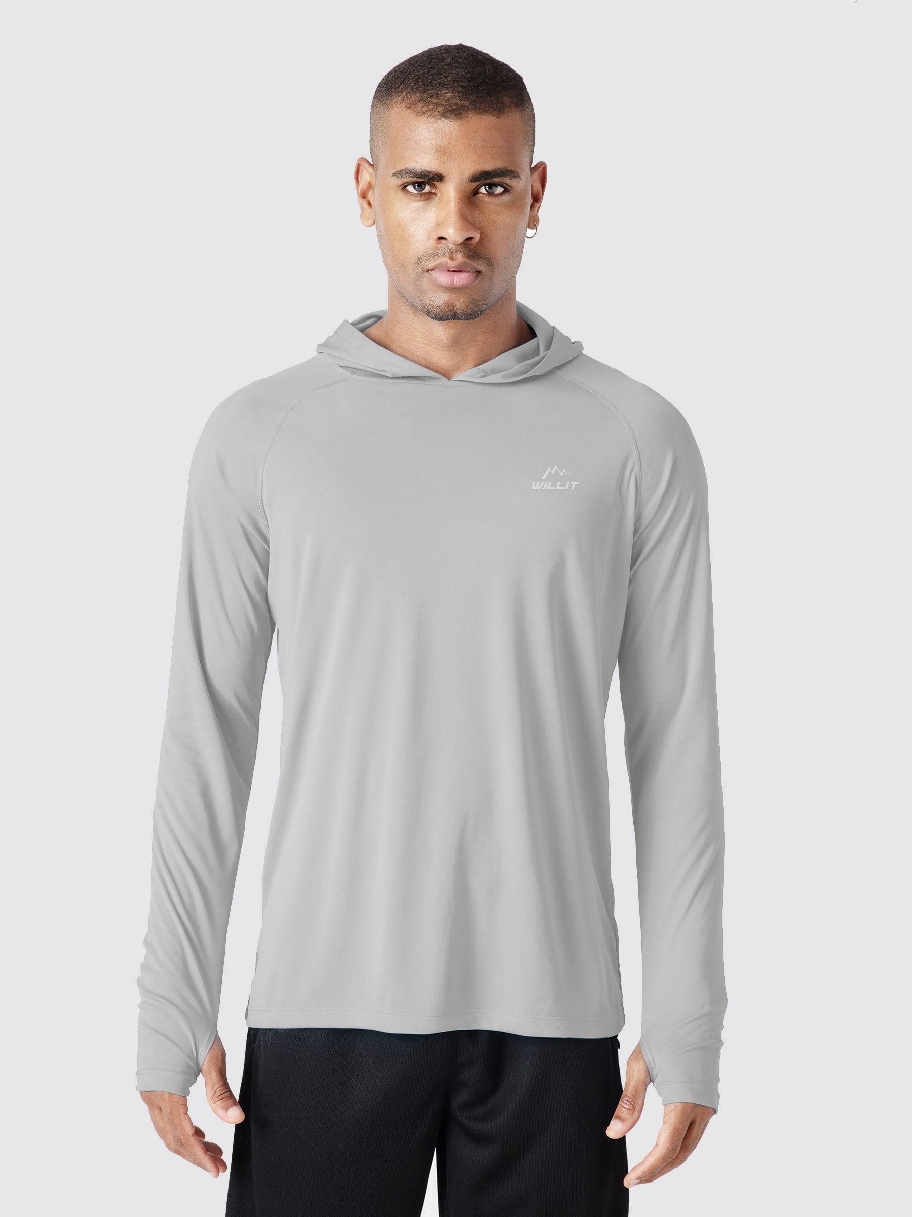 Men's Sun Protection Long Sleeve Shirts with Hood - Image 20