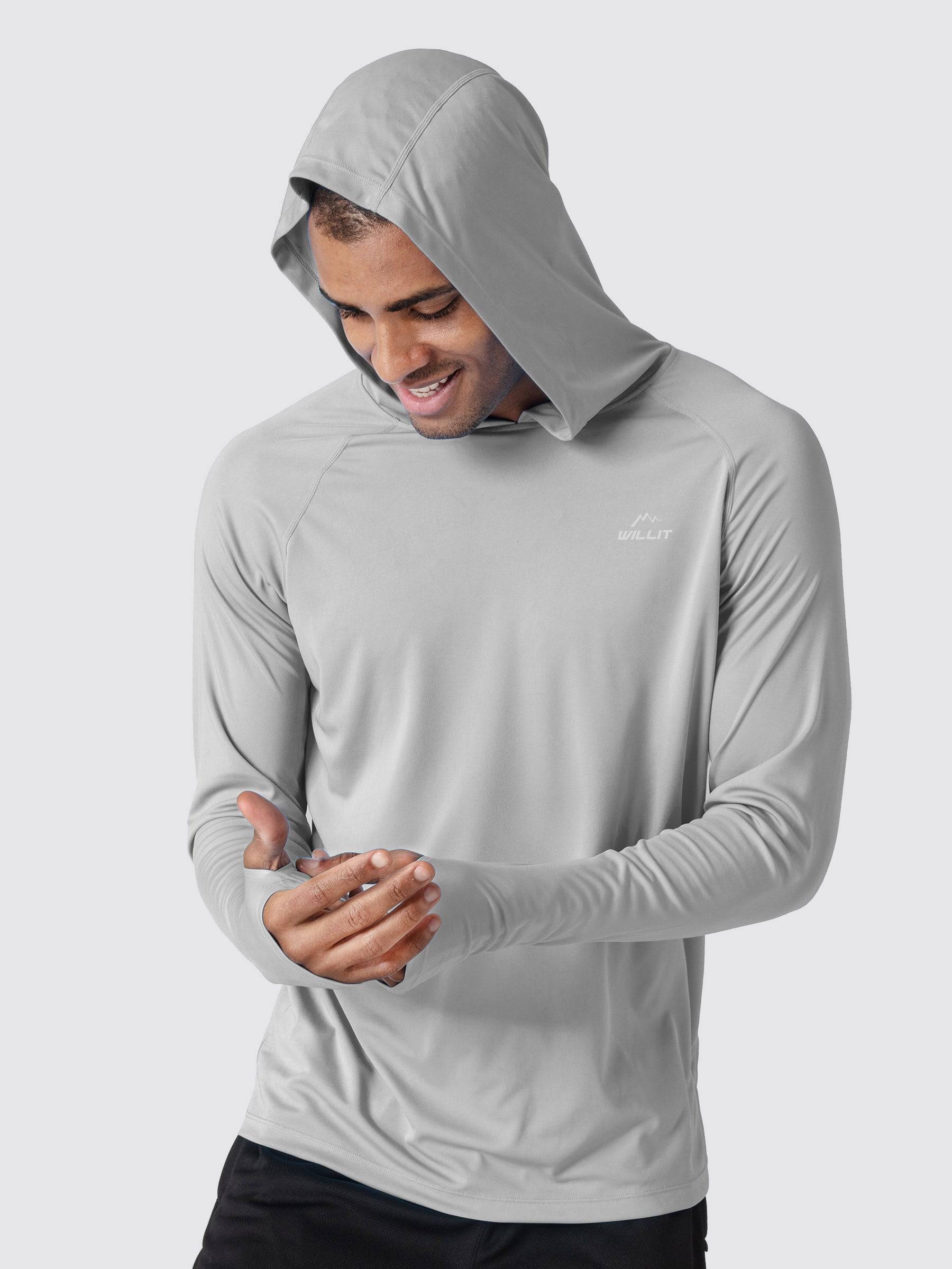 Men's Sun Protection Long Sleeve Shirts with Hood - Image 18