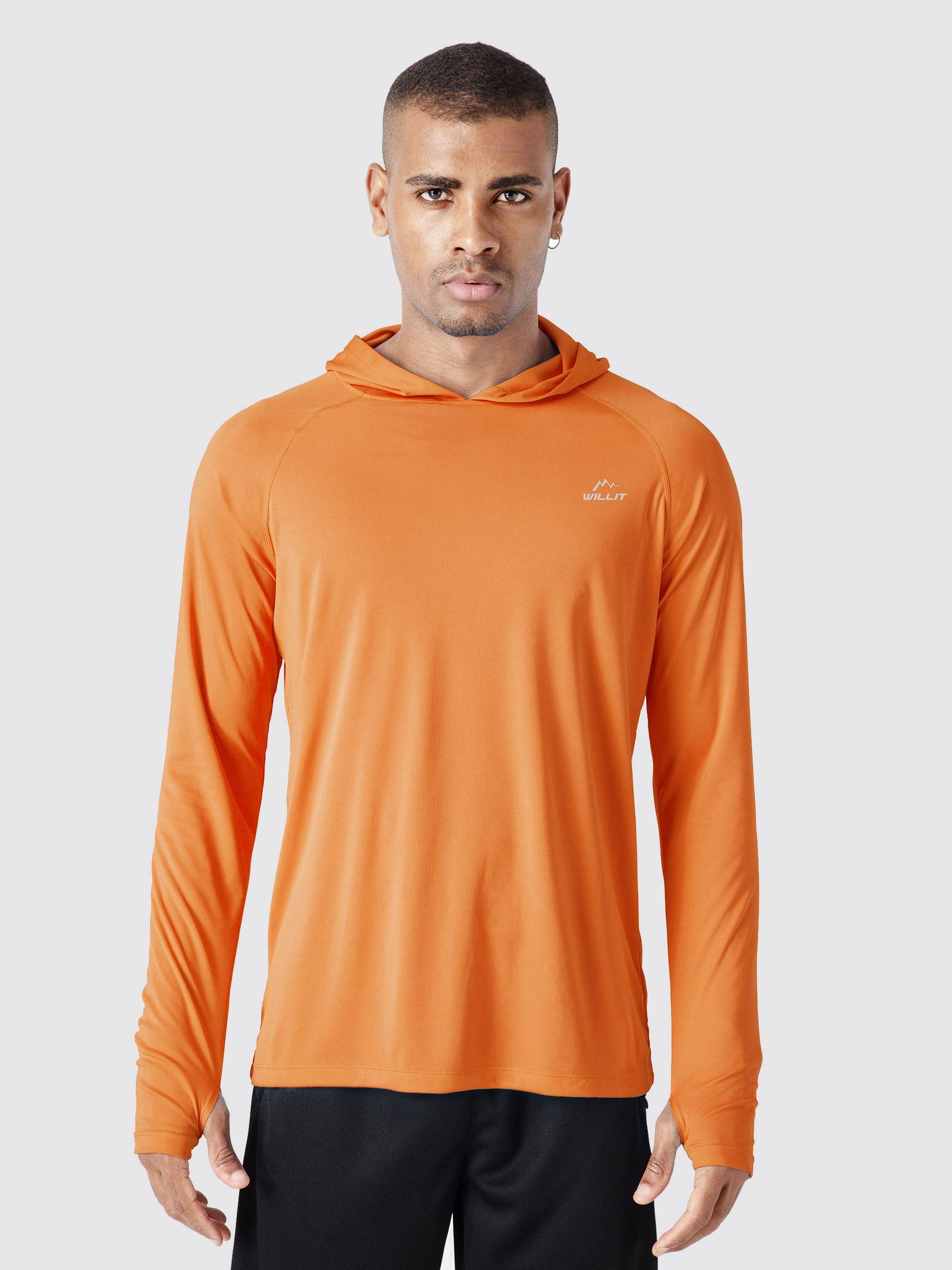 Men's Sun Protection Long Sleeve Shirts with Hood - Image 34