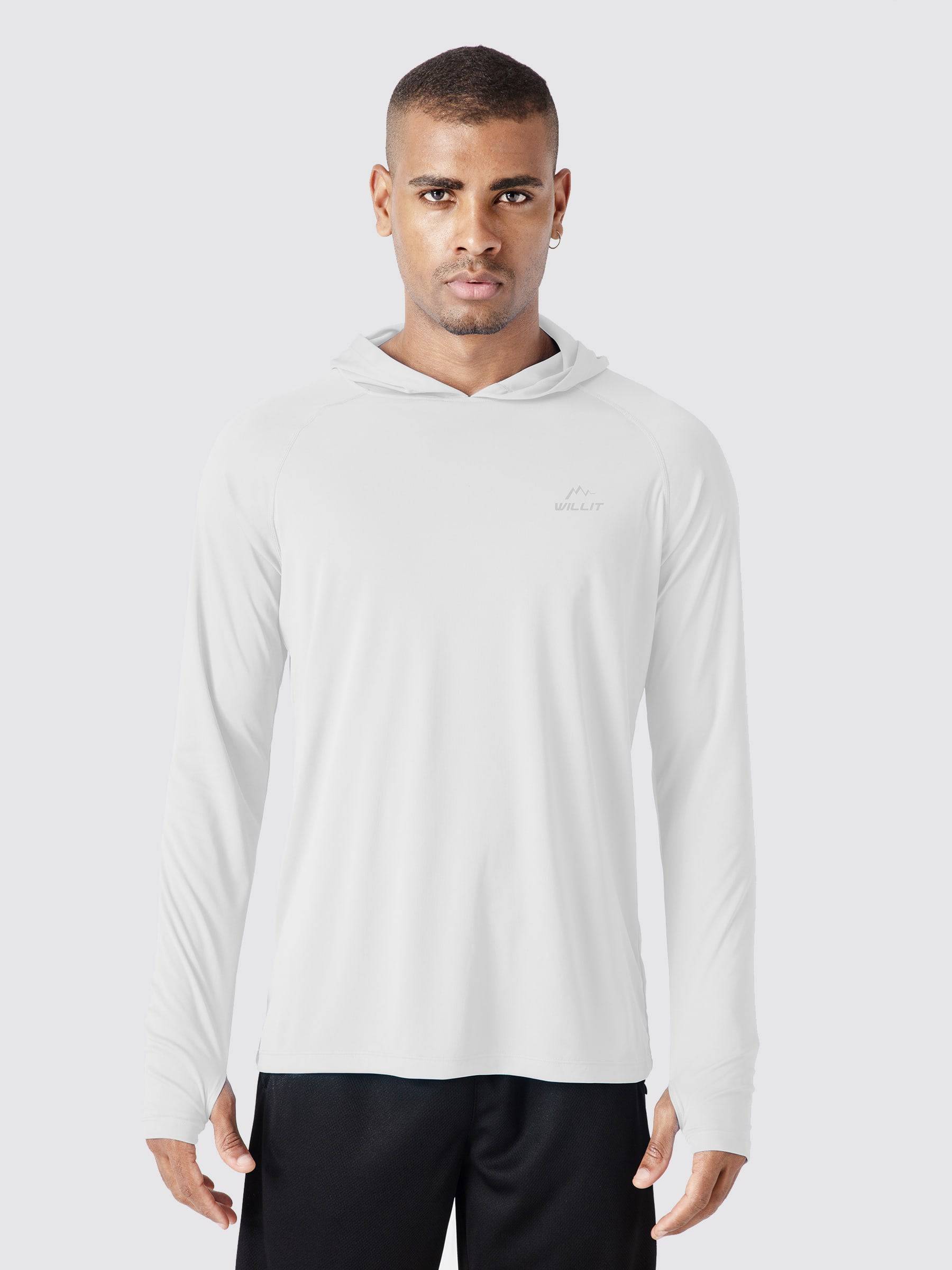 Men's Sun Protection Long Sleeve Shirts with Hood - Image 15