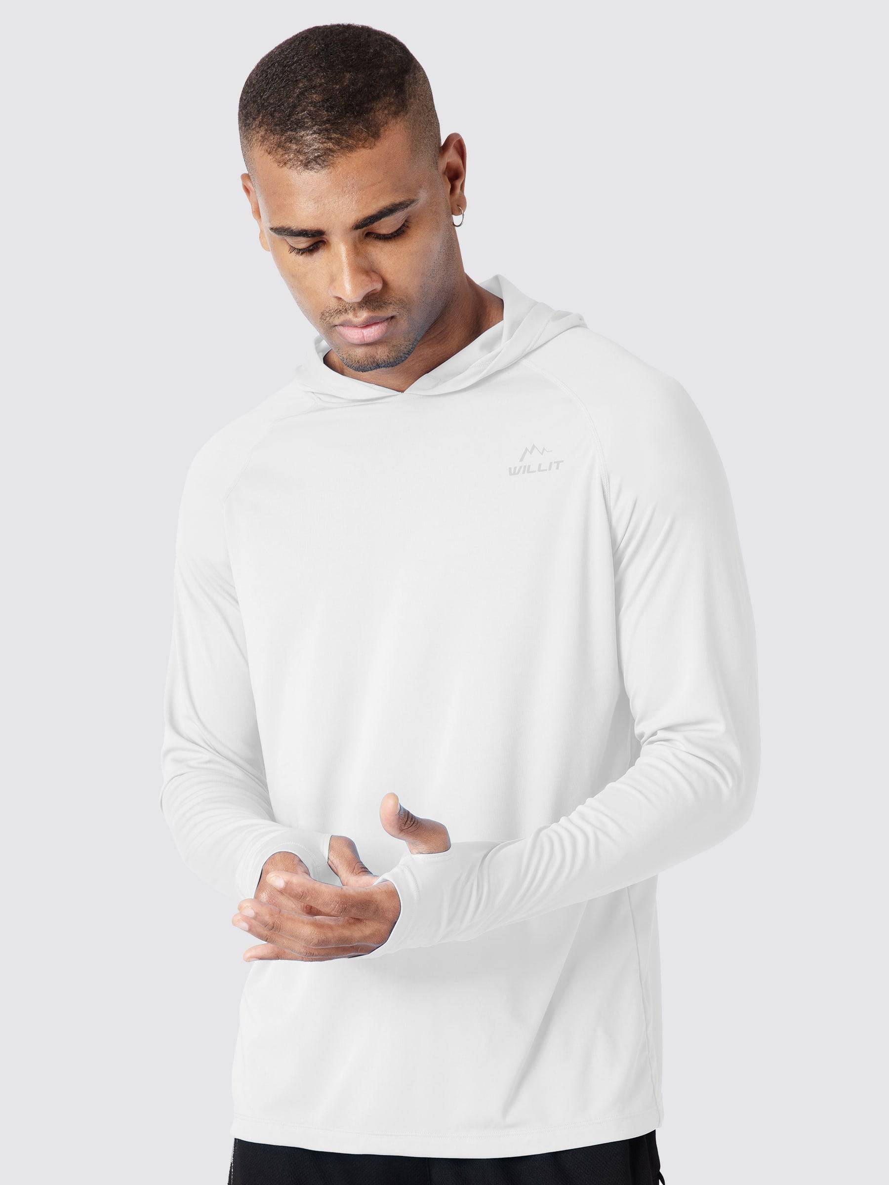 Men's Sun Protection Long Sleeve Shirts with Hood - Image 14