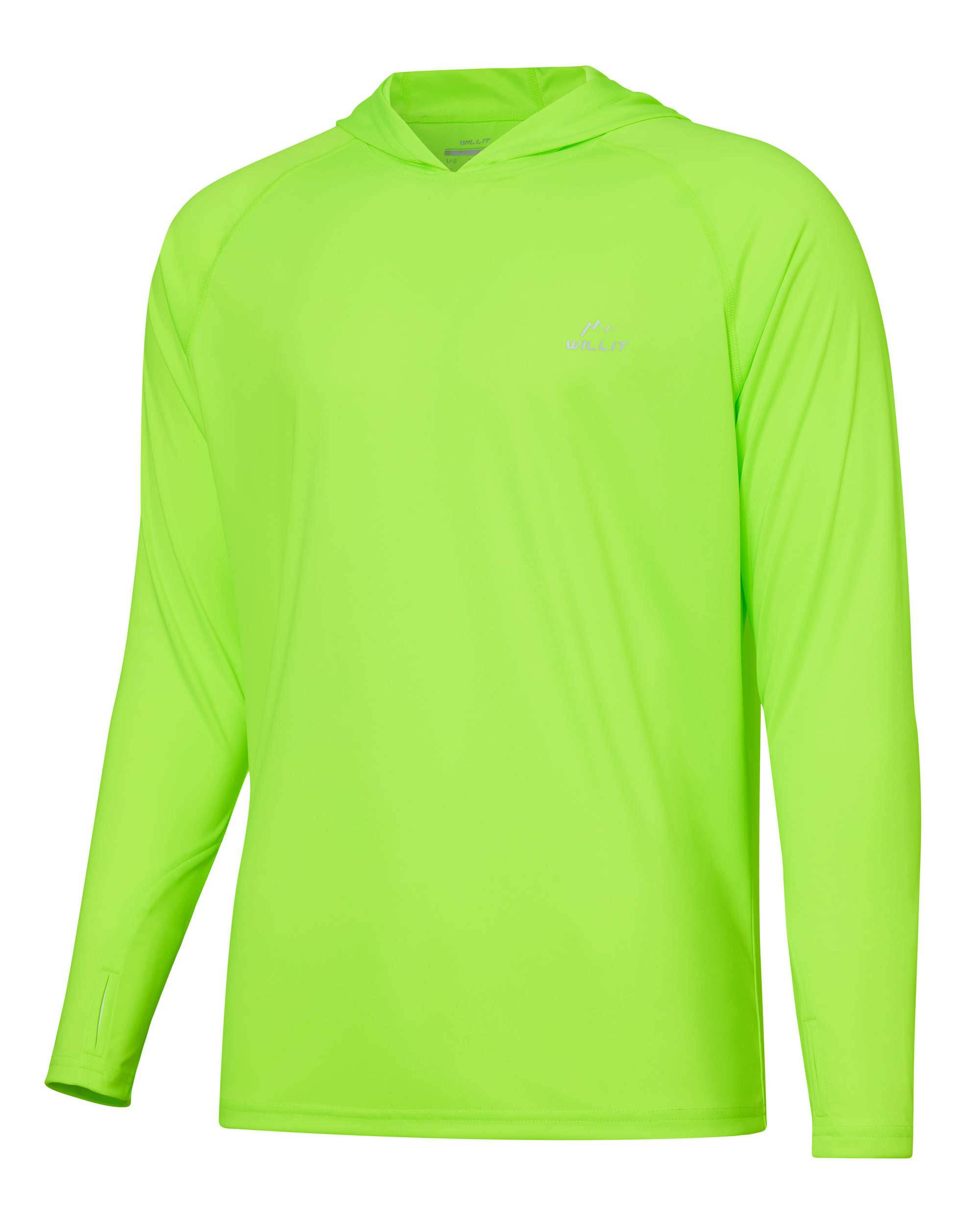 Men's Sun Protection Long Sleeve Shirts with Hood - Image 47