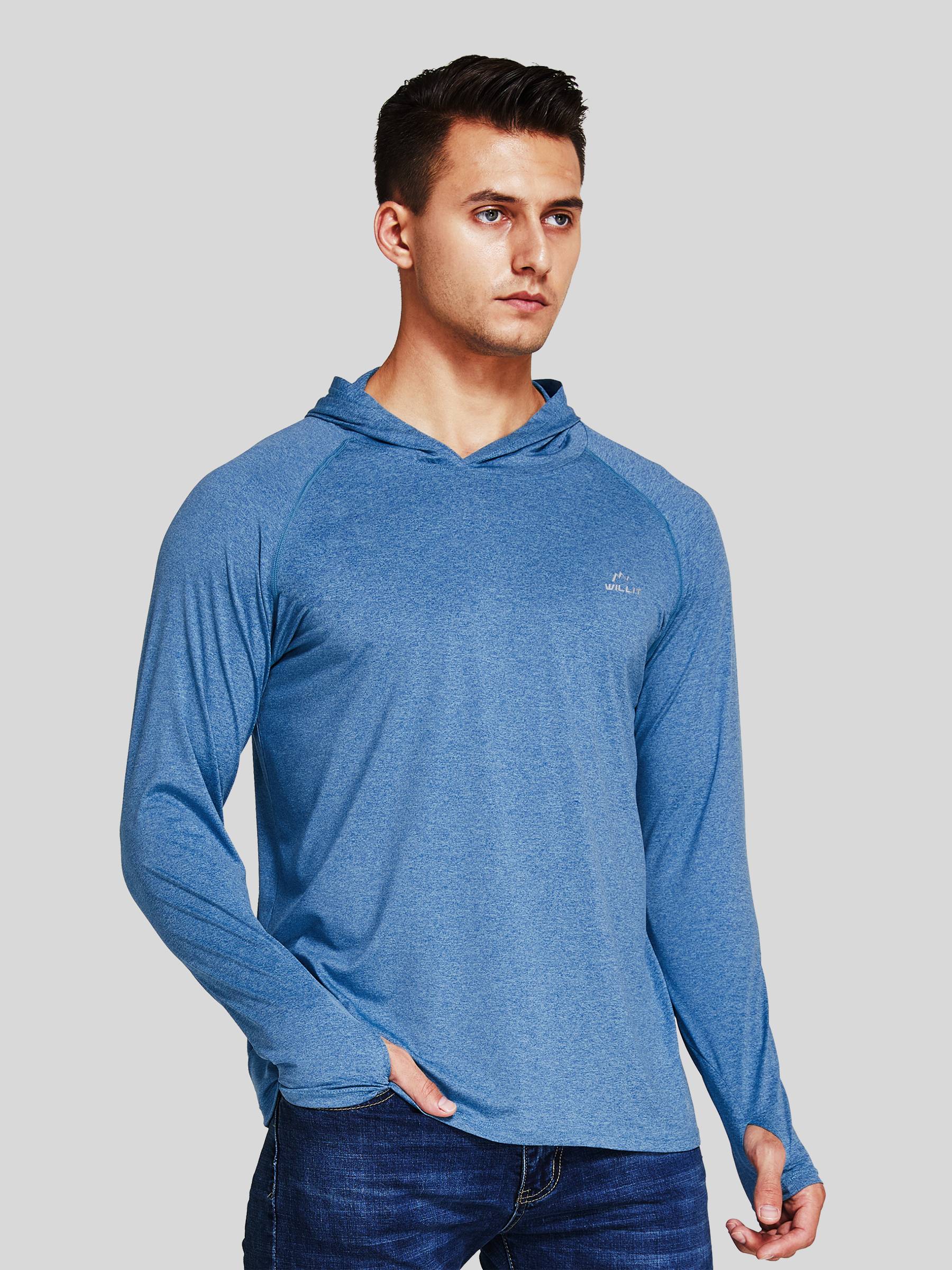 Men's Sun Protection Long Sleeve Hooded Shirts - Image 6