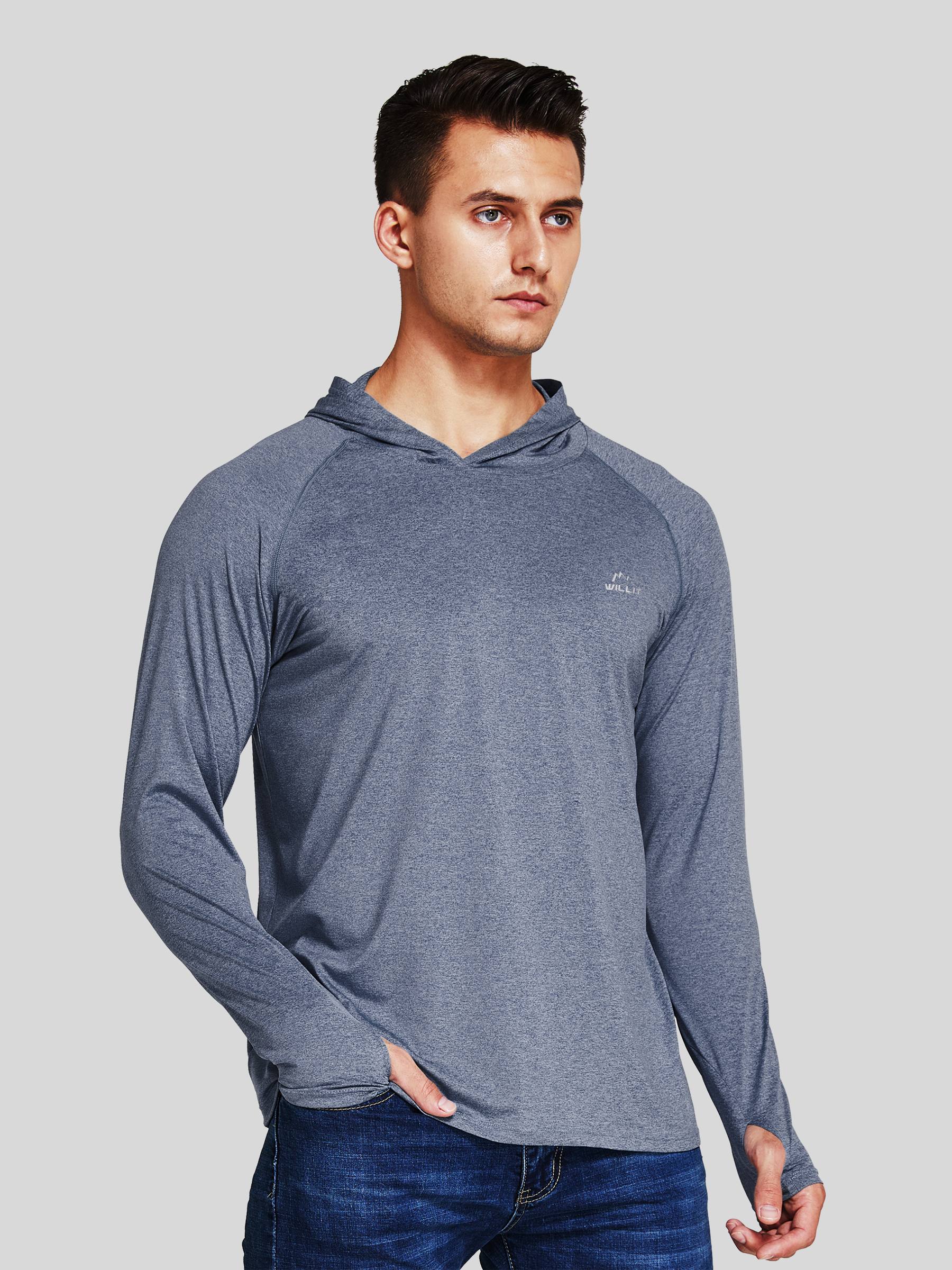Men's Sun Protection Long Sleeve Hooded Shirts - Image 26