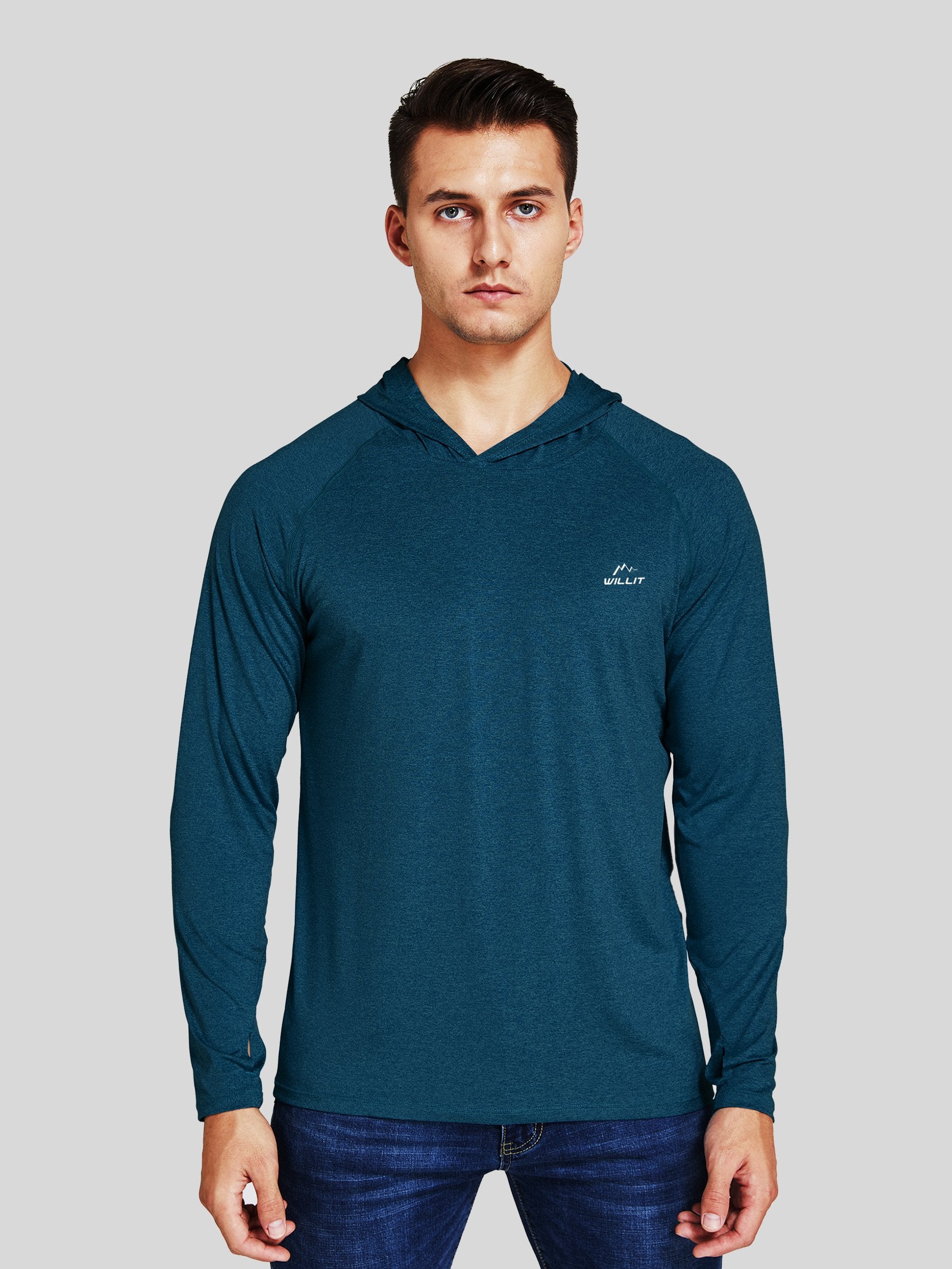 Men's Sun Protection Long Sleeve Hooded Shirts - Image 24