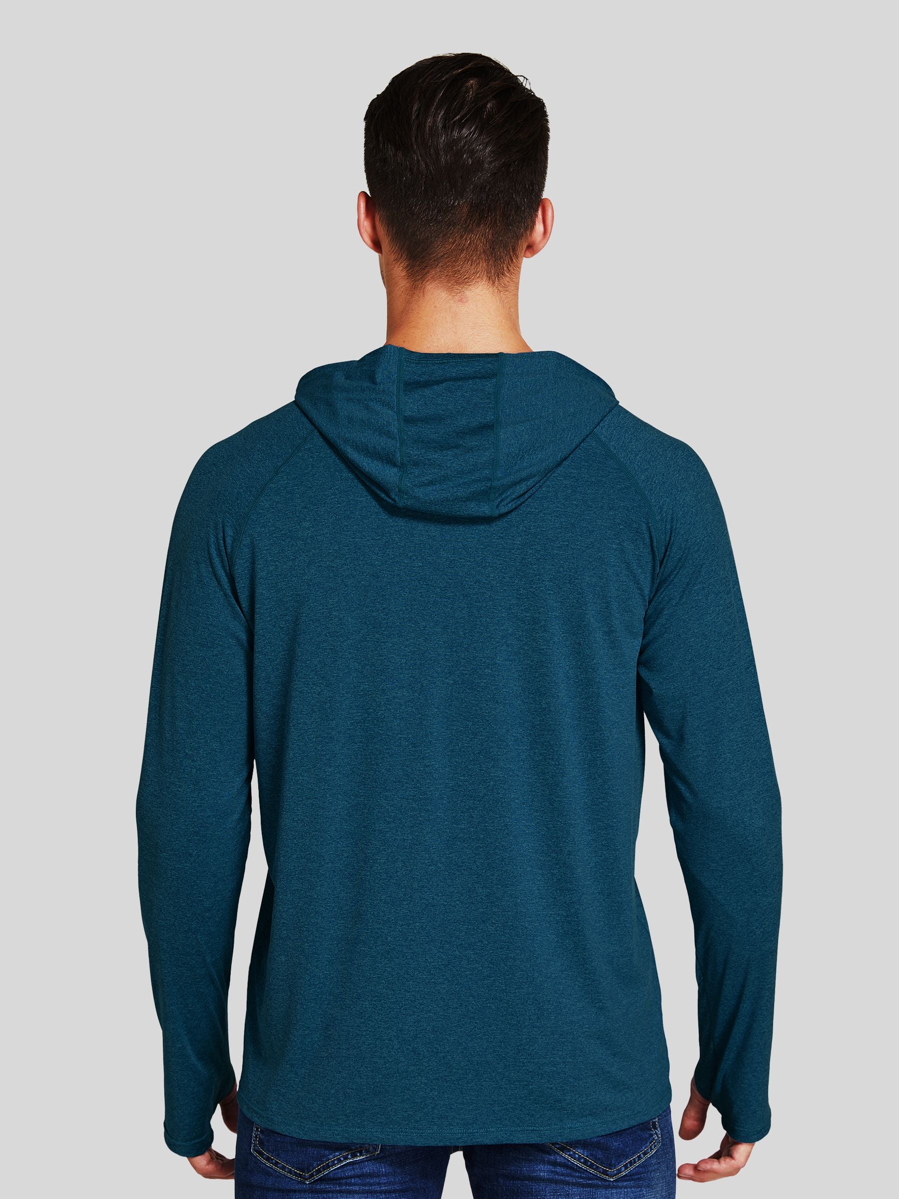 Men's Sun Protection Long Sleeve Hooded Shirts - Image 25