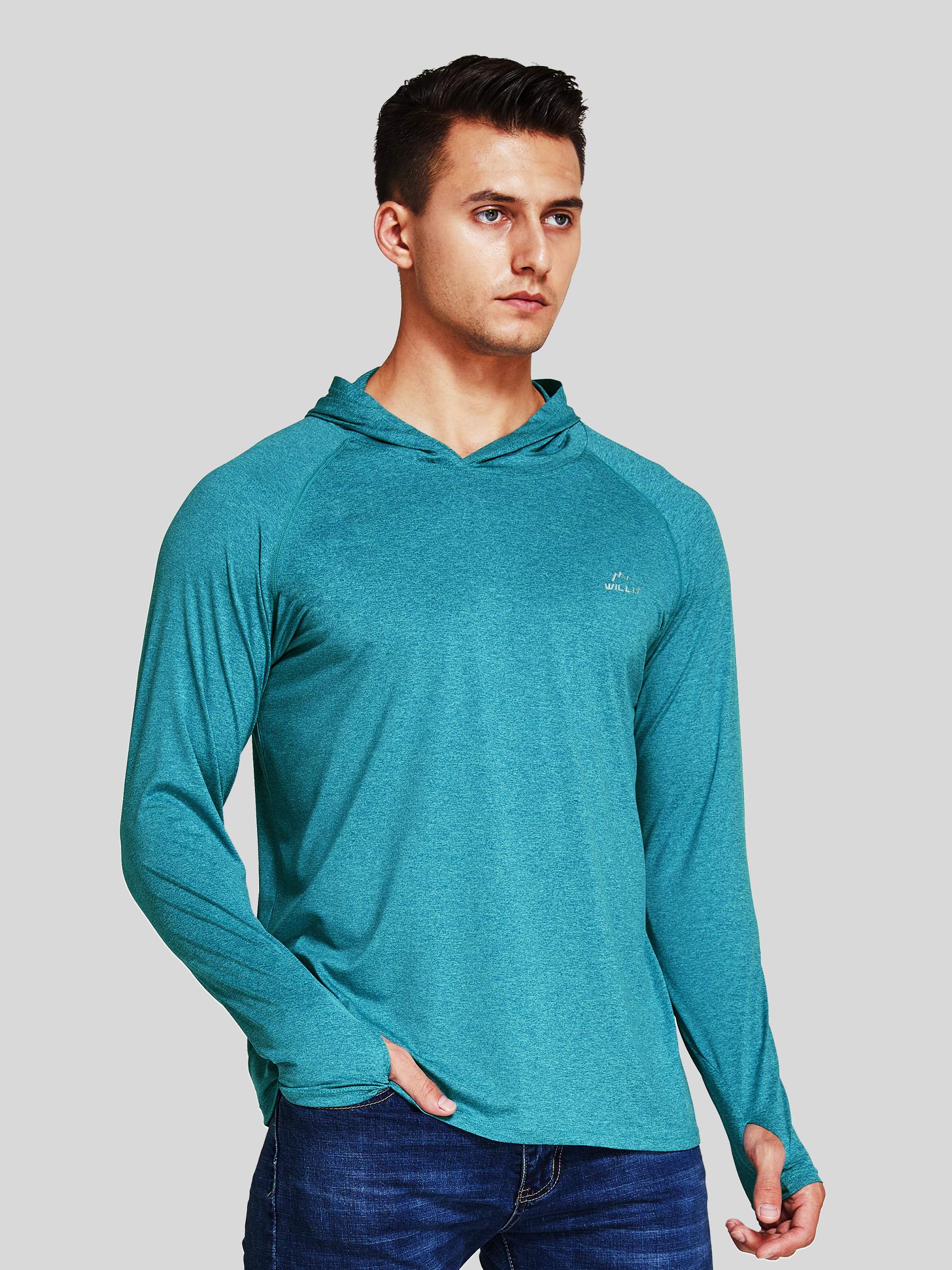 Men's Sun Protection Long Sleeve Hooded Shirts - Image 18